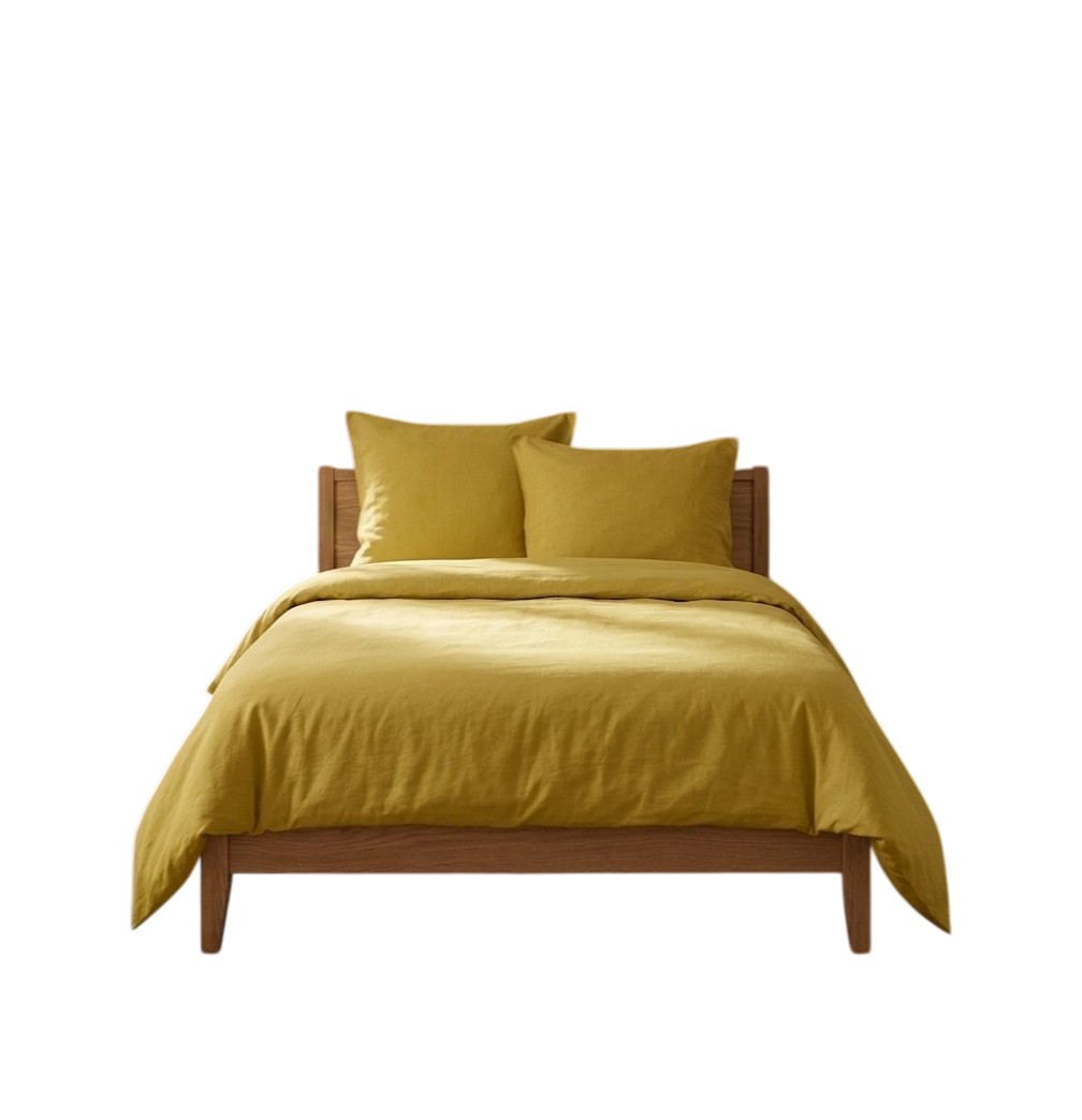 Parure De Lit 260 X 240 Cm Cocon Moutarde