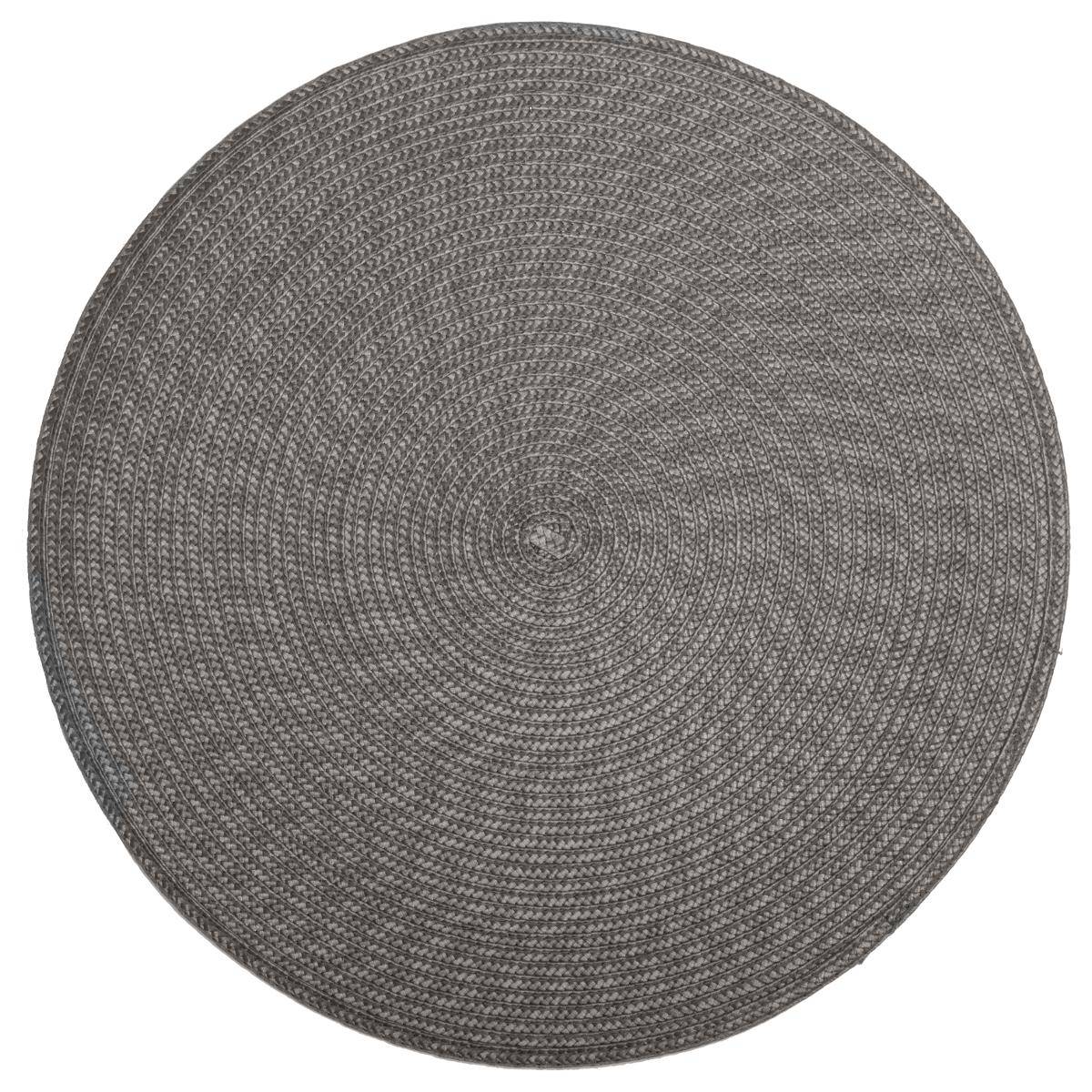 Set De Table Tressé D38cm Gris - Sg Secret De Gourmet