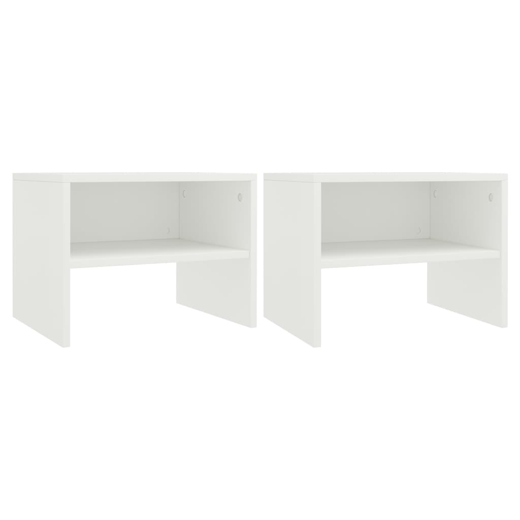 Lot De 2 Tables De Chevet Avec Étagère 40 X 30 X 30 Cm Dec034886