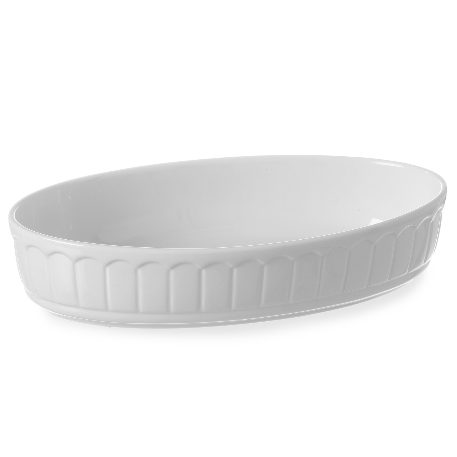 Plat De Cuisson Ovale En Porcelaine Rustica 220x125x40mm - Hendi 786321