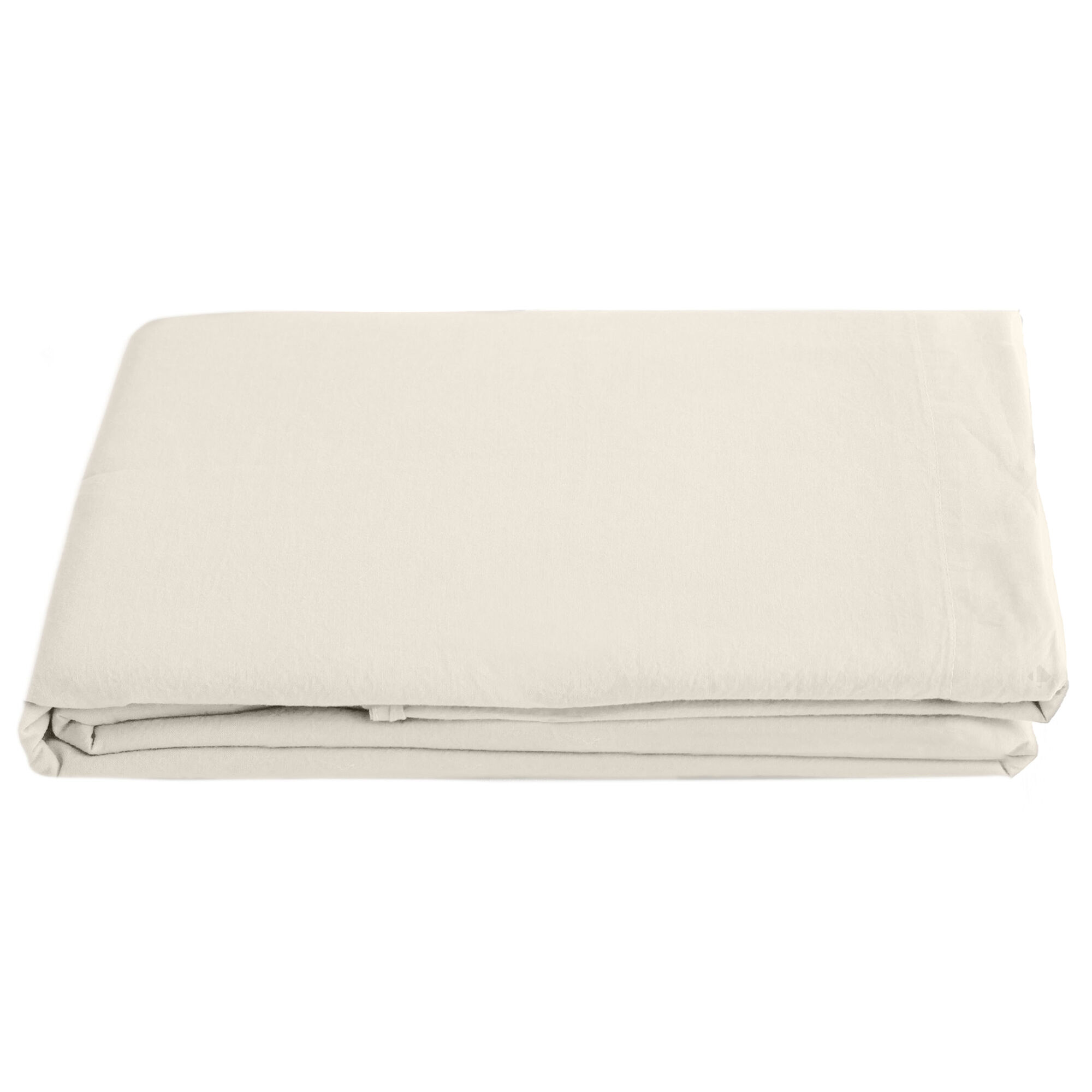 Drap Plat Lin Et Coton 270x300 Cm Collection Opera Beige Ivoire