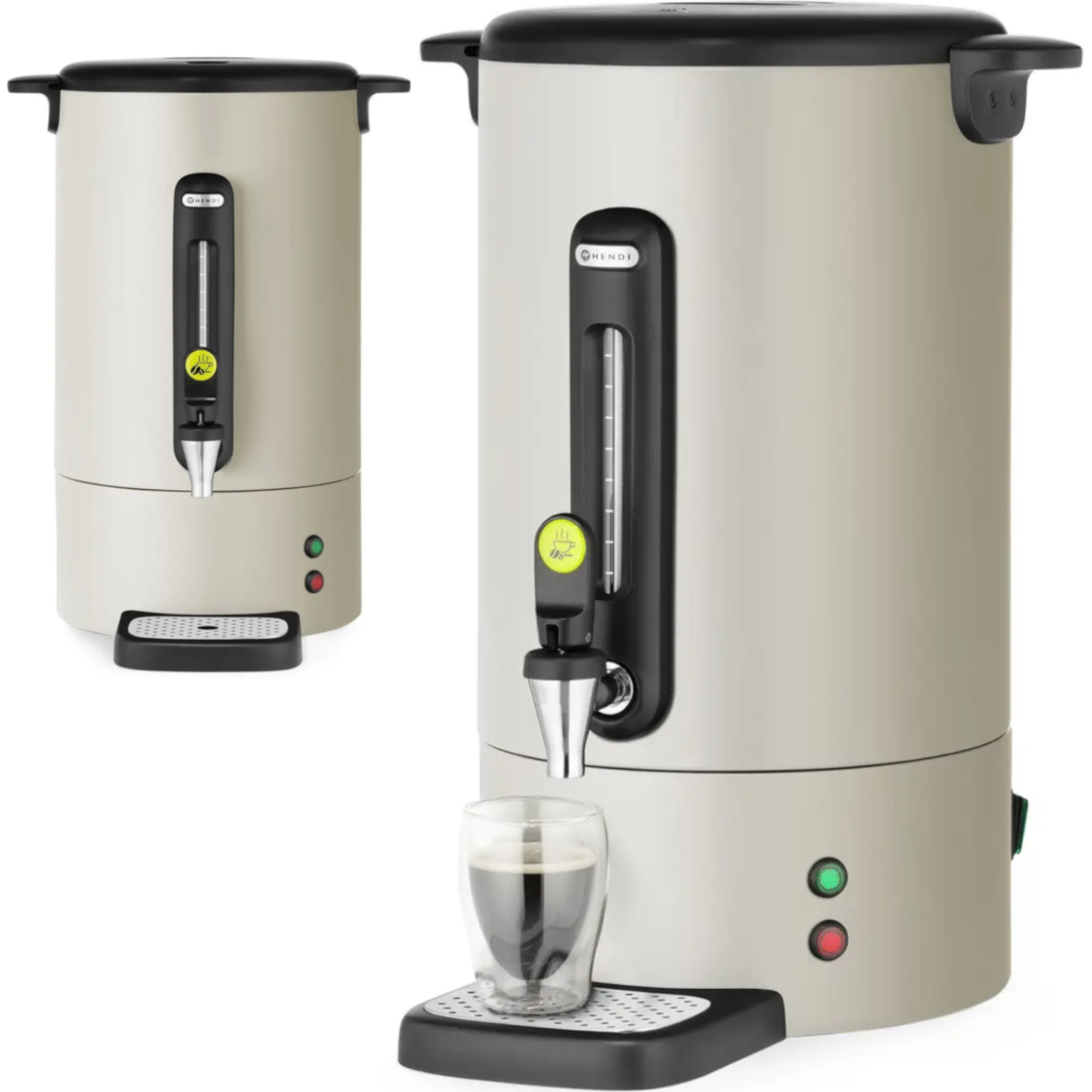 Cafetière Avec Robinet Et Bac D'égouttage 14 L 1750 W - Gris Clair