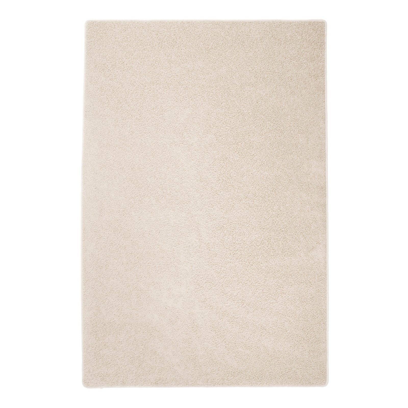 Tapis Shaggy À Poils Longs Crème 133 X 190 Cm