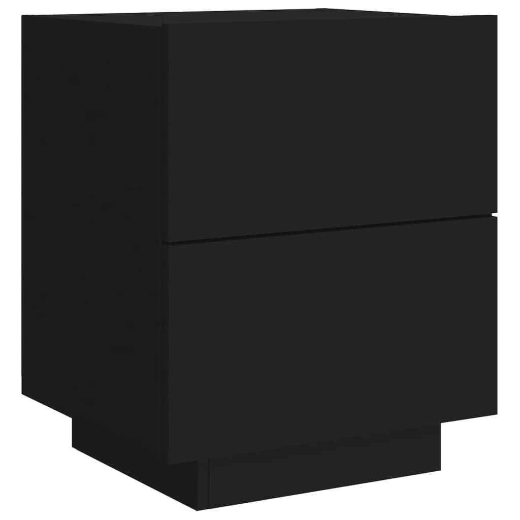 Table De Chevet Avec Tiroirs Et Lumières Led Rvb 45 X 40 X 55 Dec032786
