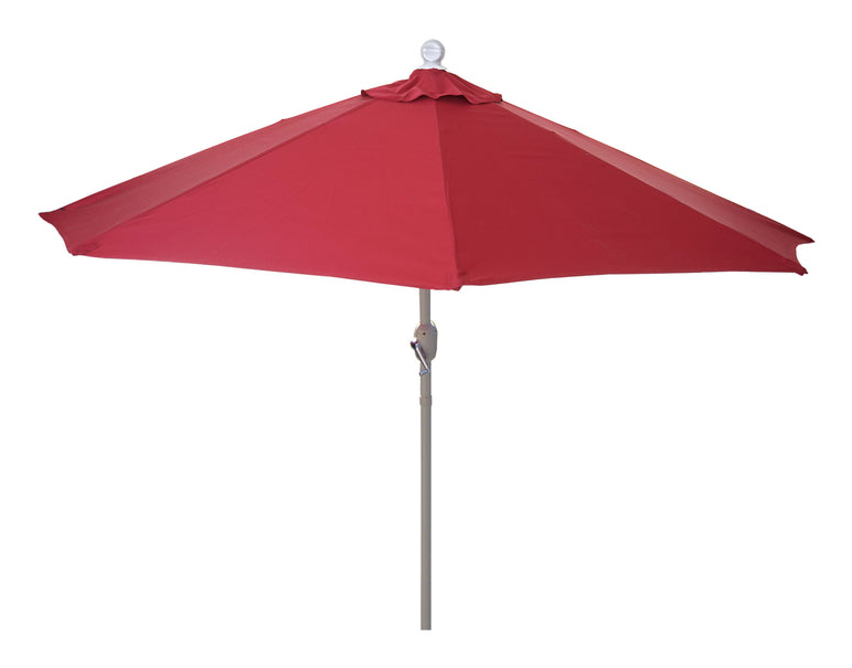 Décoshop26 04_0003852 Parasol De Terrasse Parasol De Balcon Autres Bordeaux, Blanc