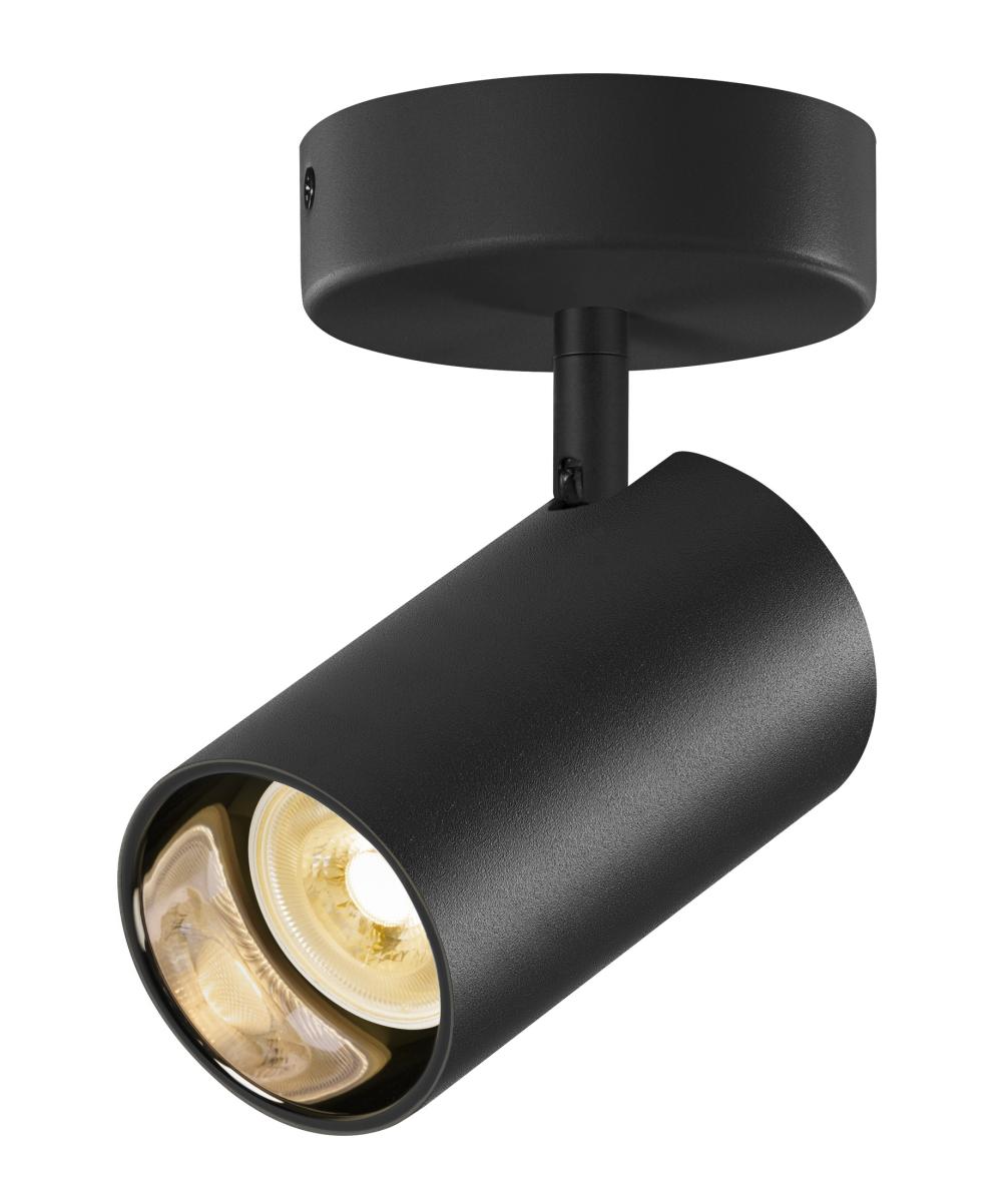 Spot pour plafond SLV Asto Tube GU10 à 1 lampe noir