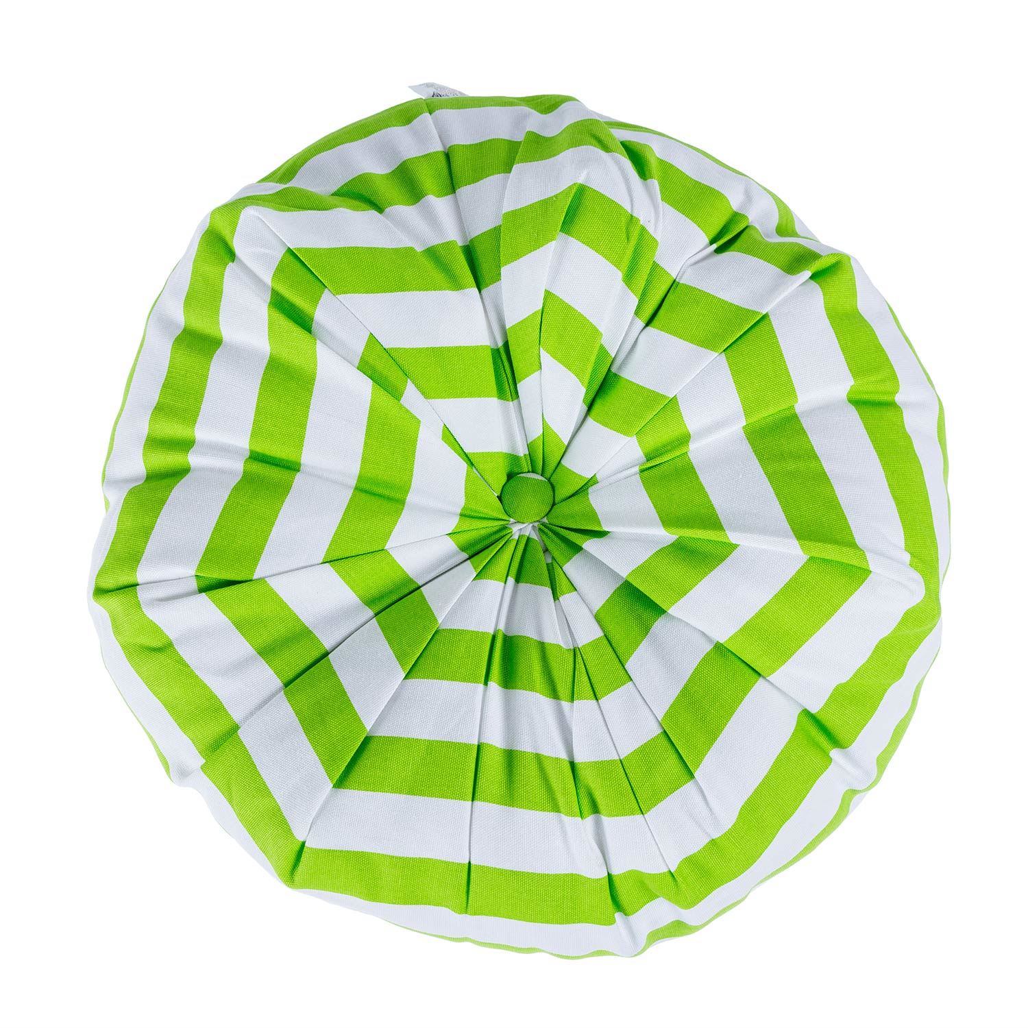 Coussin De Sol À Rayures Vertes Ø 40cm - Homescapes