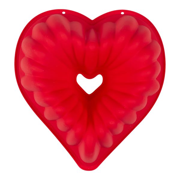 Moule En Silicone - Lily Cook - Coeur - 10 Parts - Rouge