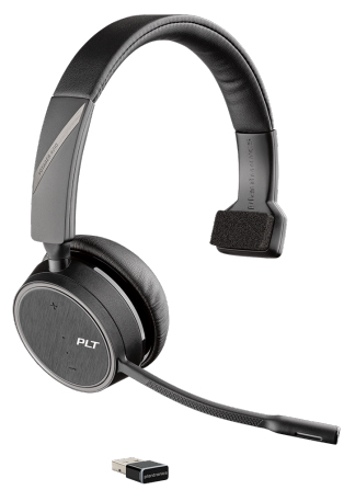 Poly 4210 Uc Casque Sans Fil Arceau Bureau/centre D'appels Bluetooth Noir