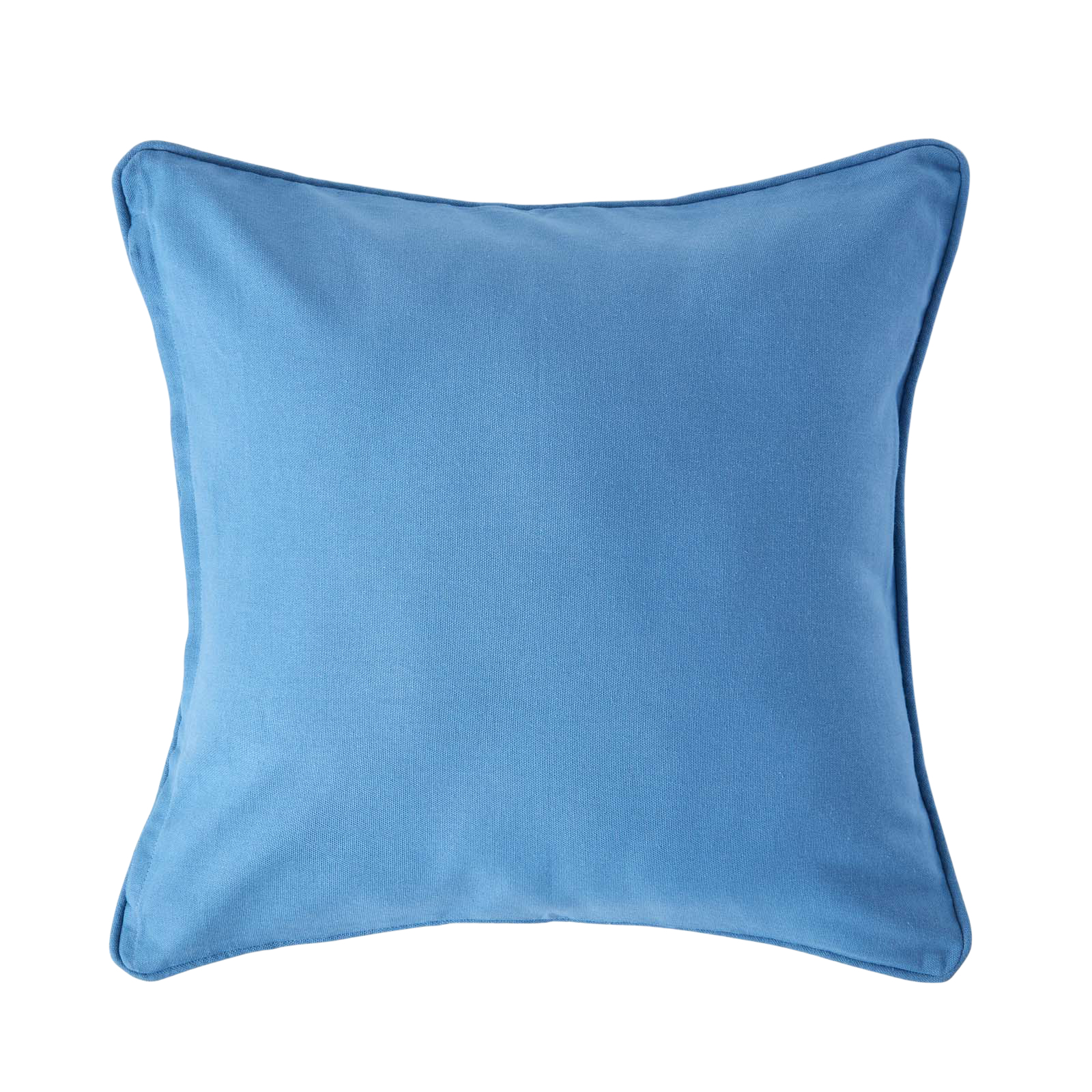 Housse De Coussin Uni Bleu Foncé, 45x45cm - Homescapes