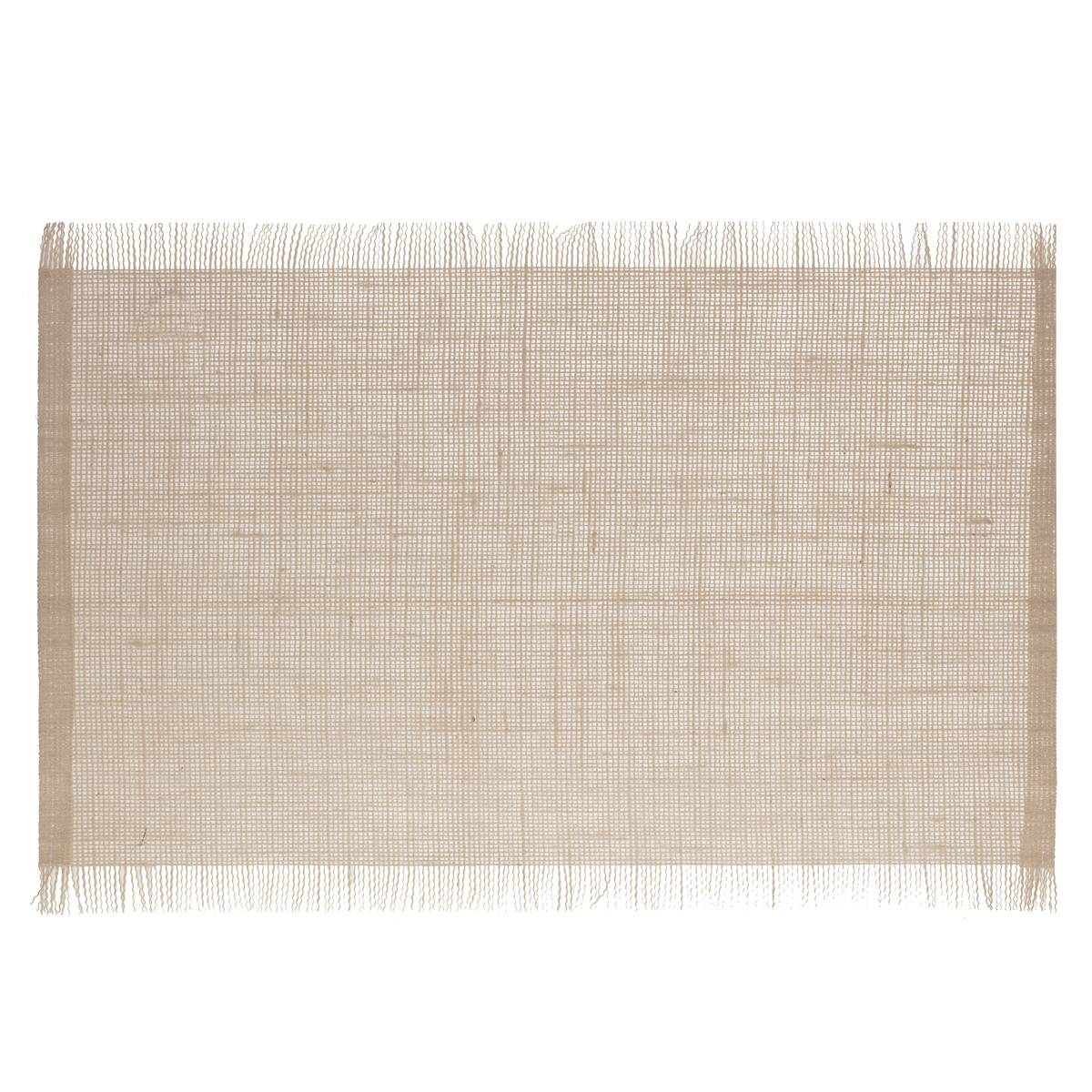 Set Table Jute Frange Nature - Sg Secret De Gourmet