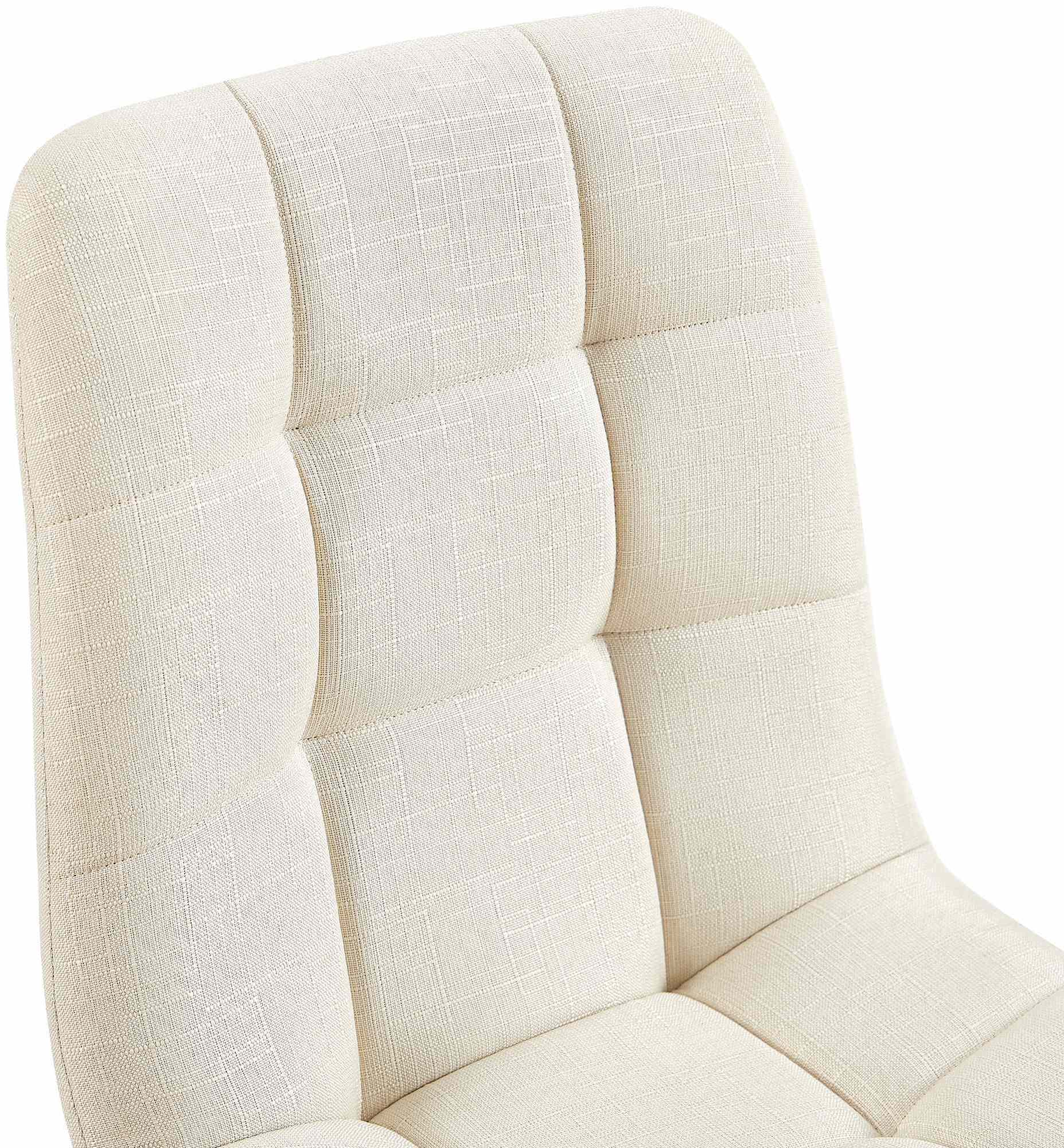 Chaise De Salle À Manger En Tissu Tilde Crème