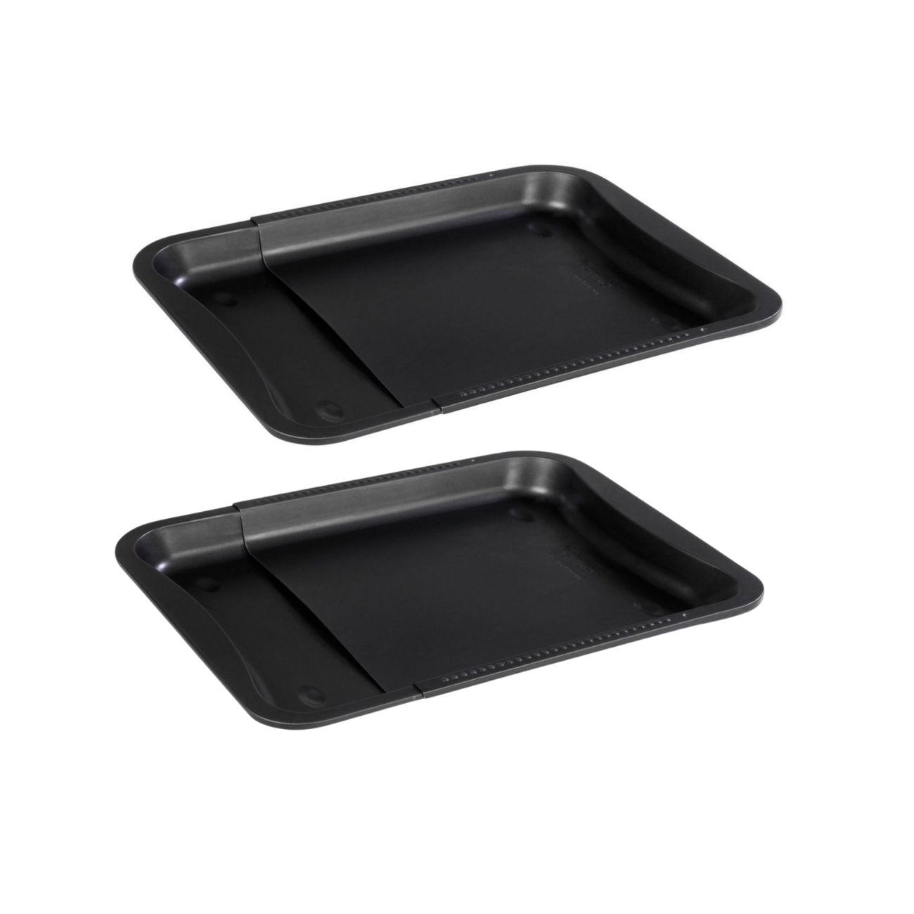 Lot De 2 Moules À Gâteaux 35-52/32/3 Cm Black Mettallic Black