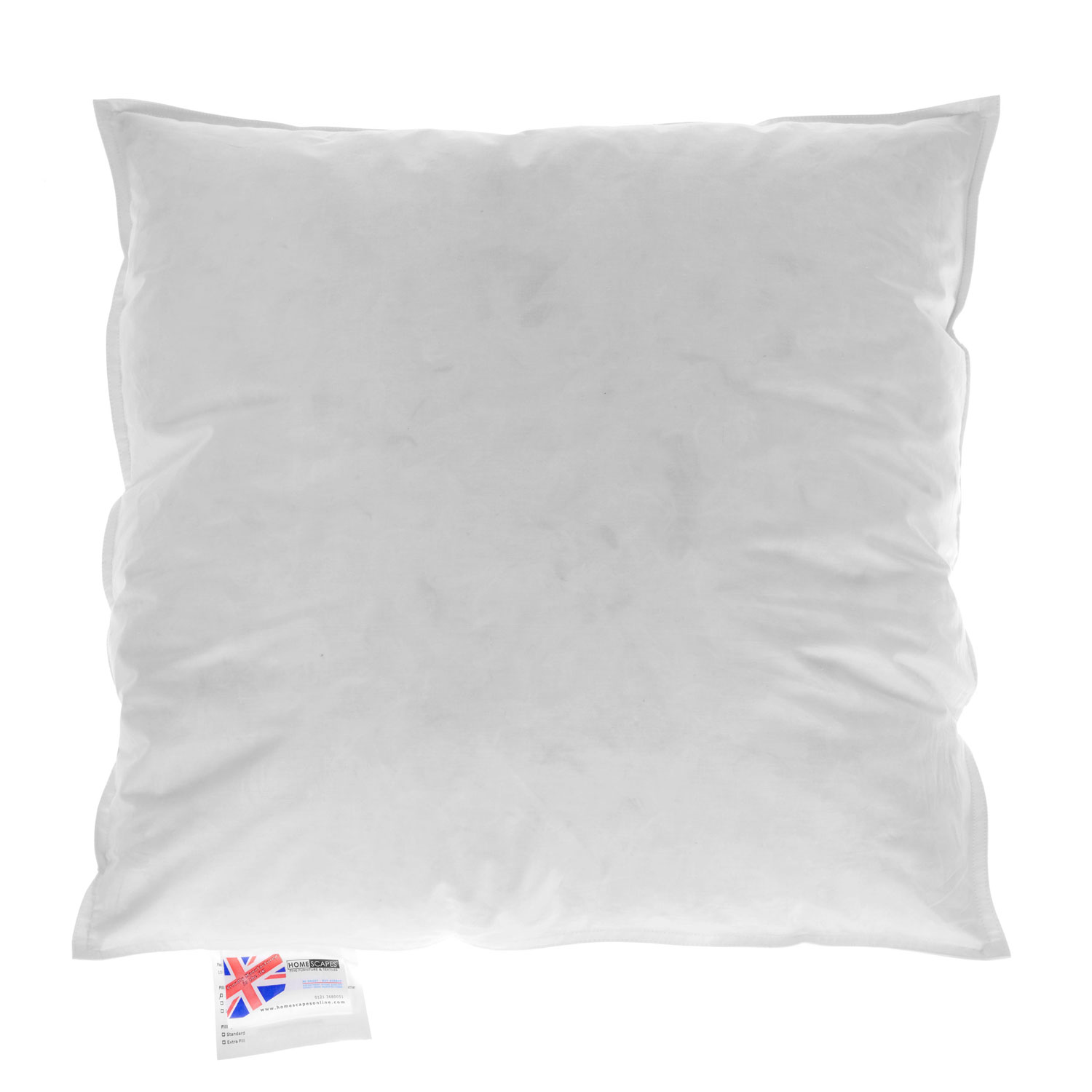 Coussin De Garnissage Duvet Et Plumes D'oie, 70x70cm - Homescapes