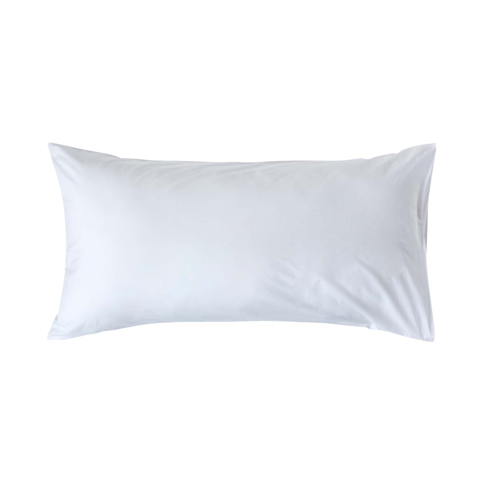 Taie D'oreiller 50x90cm Blanc Coton Égyptien 200tc Homescapes