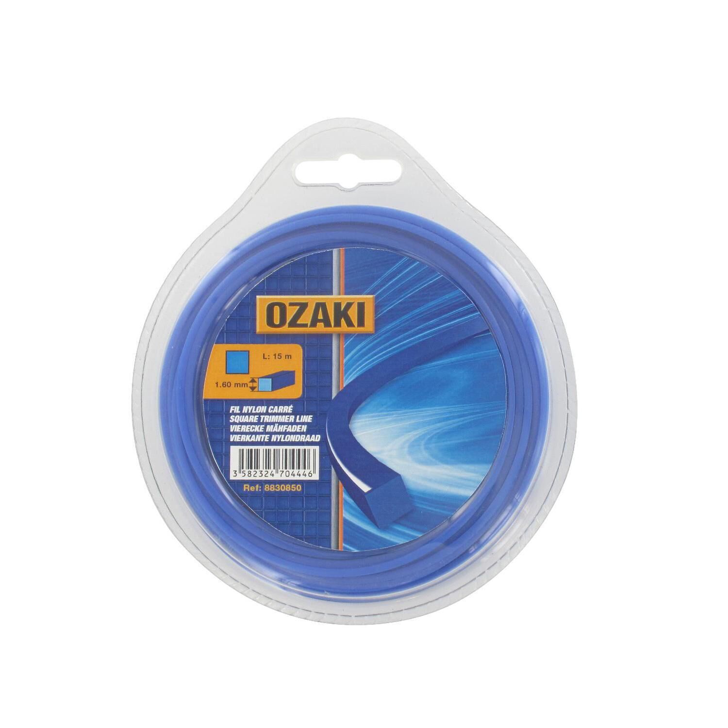 Fil Nylon Carré 15m 1,35mm Coupe-Bordure, Débroussailleuse, Rotofil OZAKI
