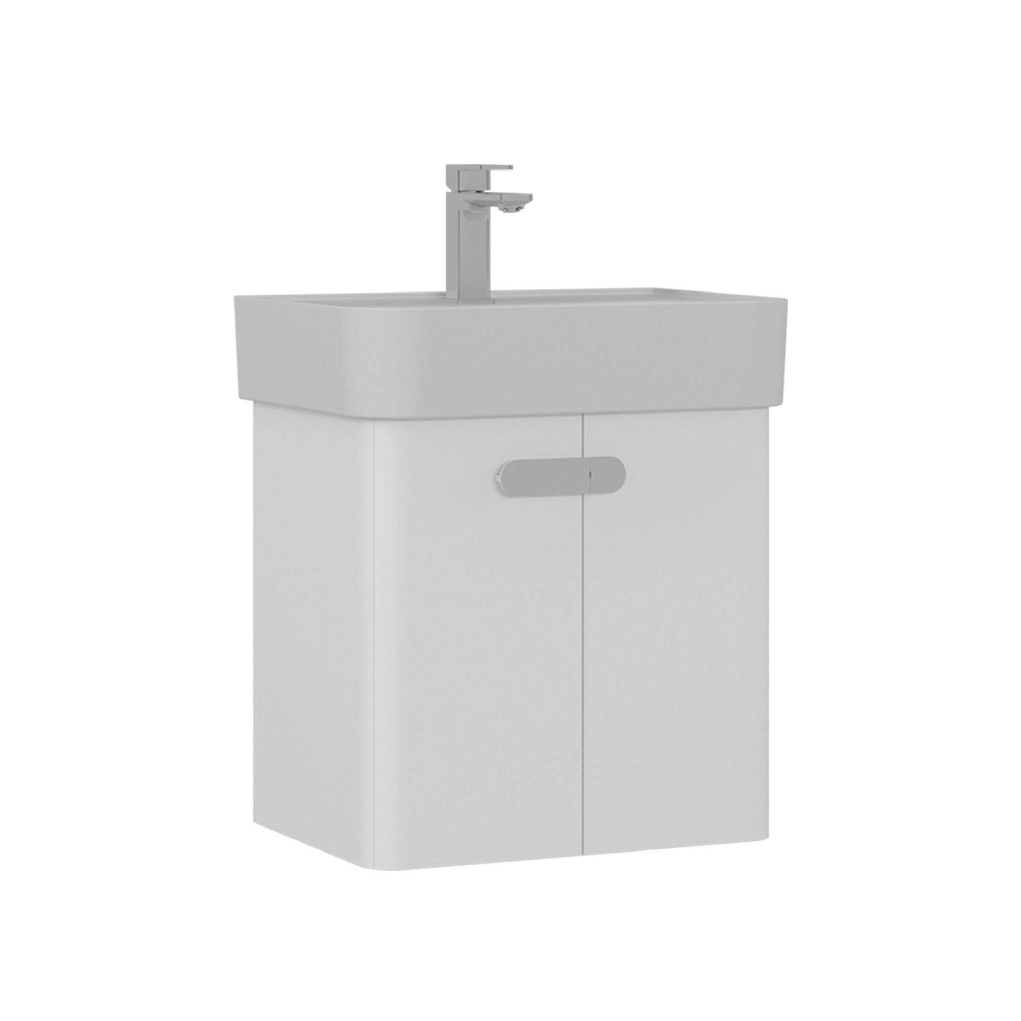 Meuble Vasque "orbit 55" - 55 X 38 X 62 Cm - White