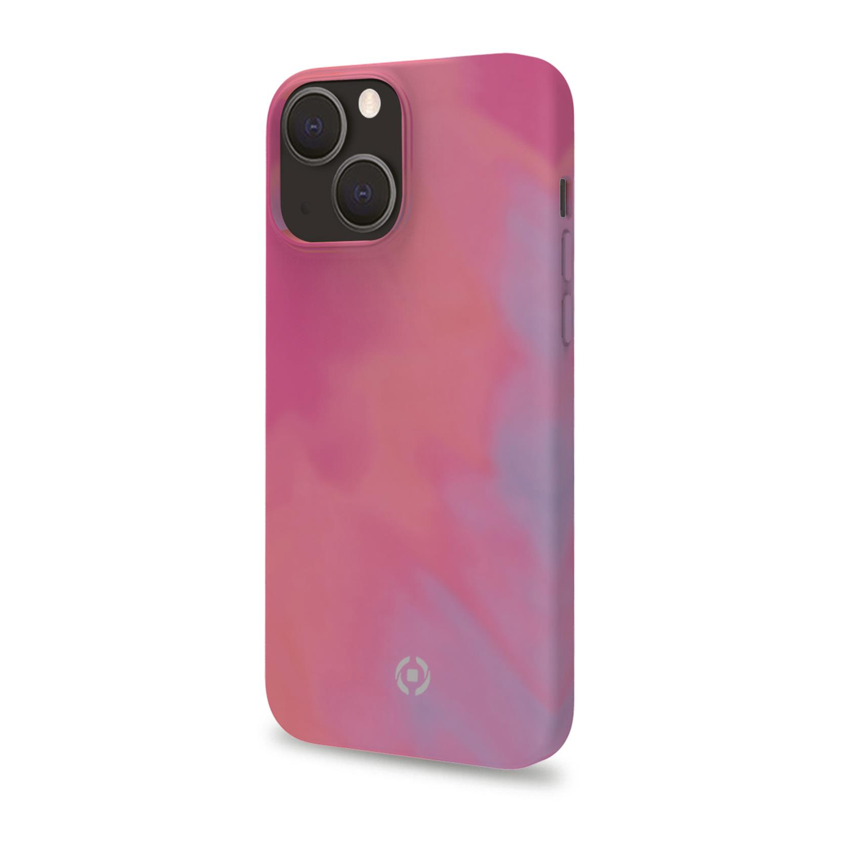 Celly Watercolor Iphone 13 Coque De Protection Pour Téléphones Portables 15,5 Cm (6.1") Housse Rose