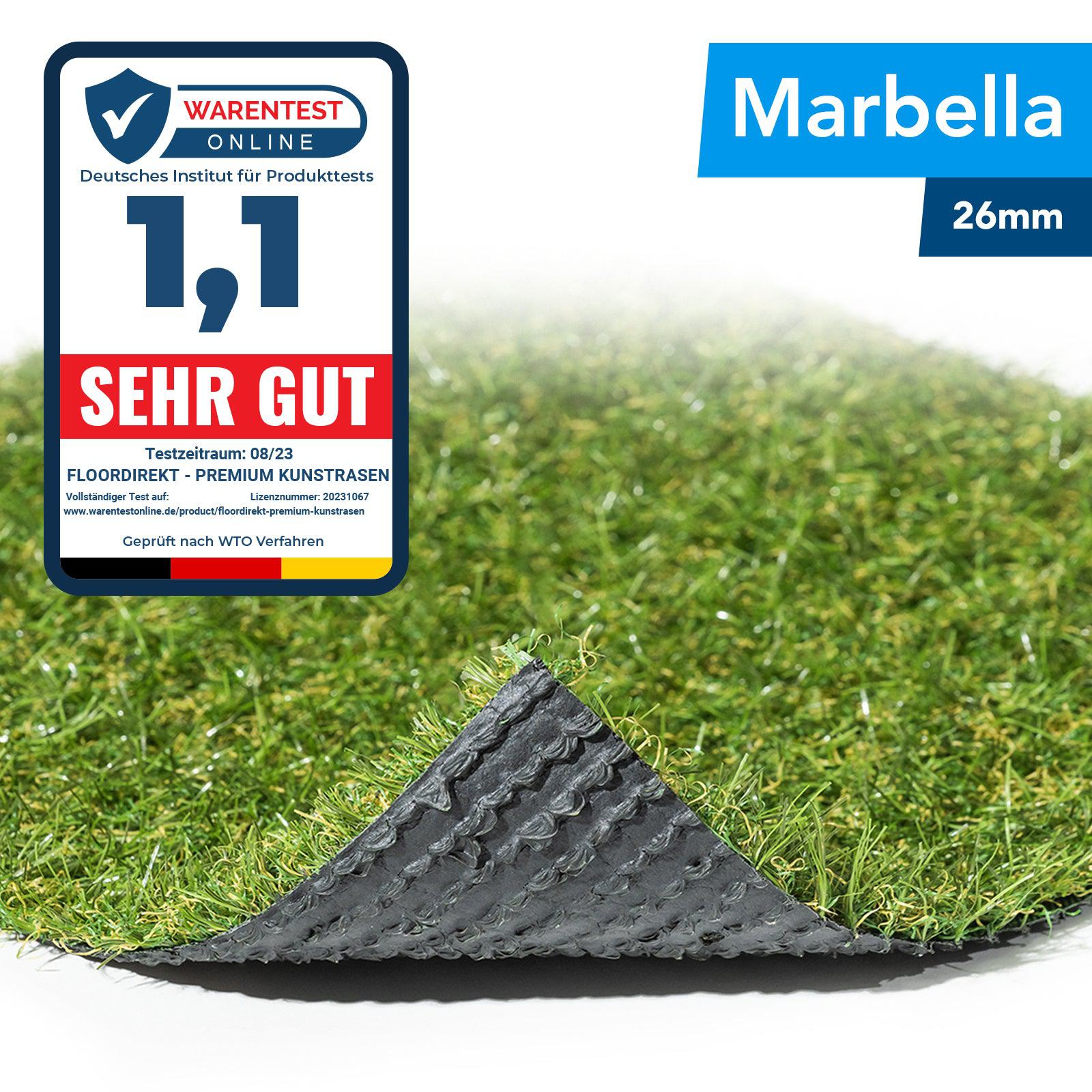 Pelouse Artificielle Marbella Hauteur: 26 Mm 100 X 600 Cm - Floordirekt