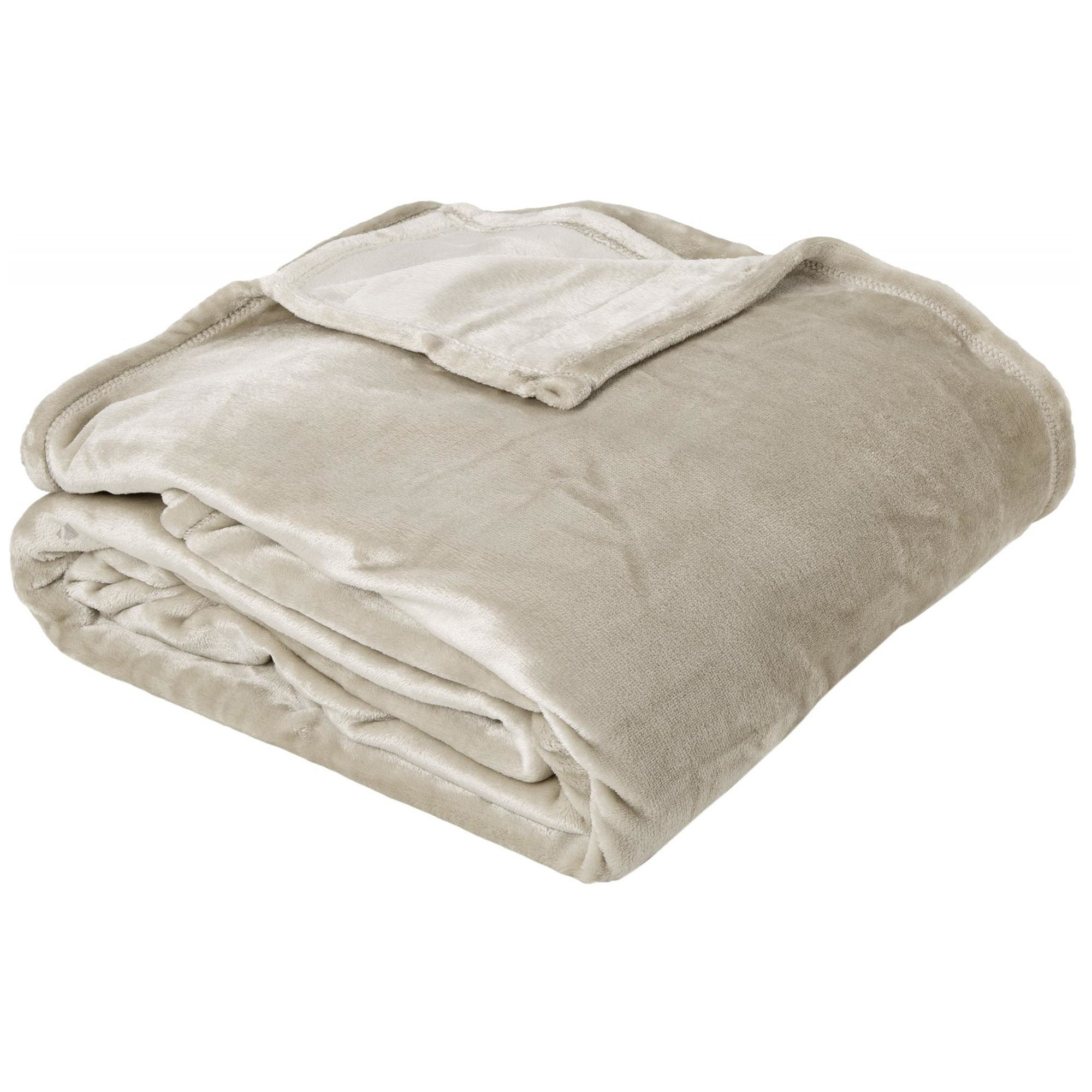 Linnea Velvet Plaid 220 X 240 Cm Polyester Marron