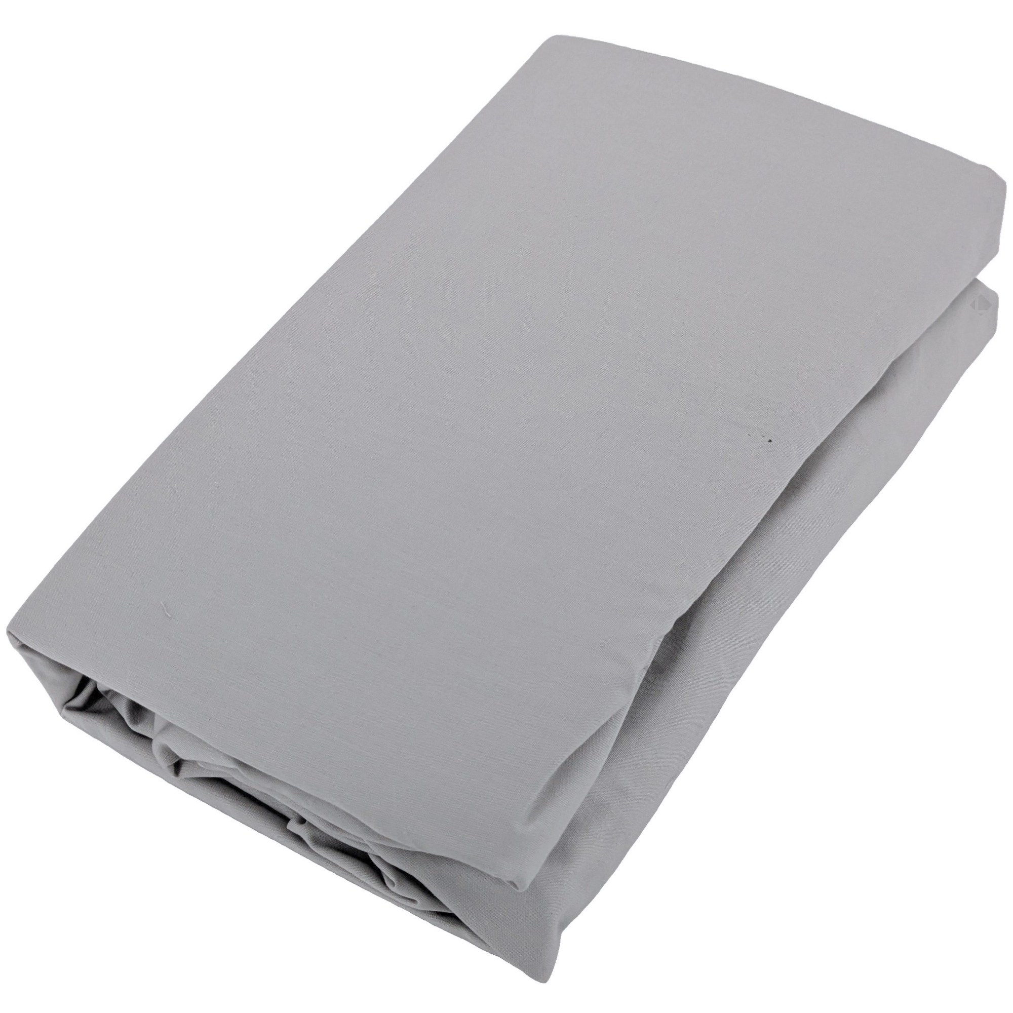 Drap Housse Uni 90x190 Cm Bonnet 35 Cm Percale De Coton Manoir Gris Acier