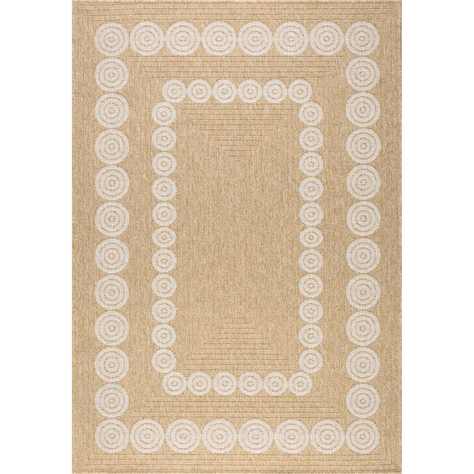 Tapis Tissé Extérieur Intérieur Nature Jute - Rond Ø 80 Cm