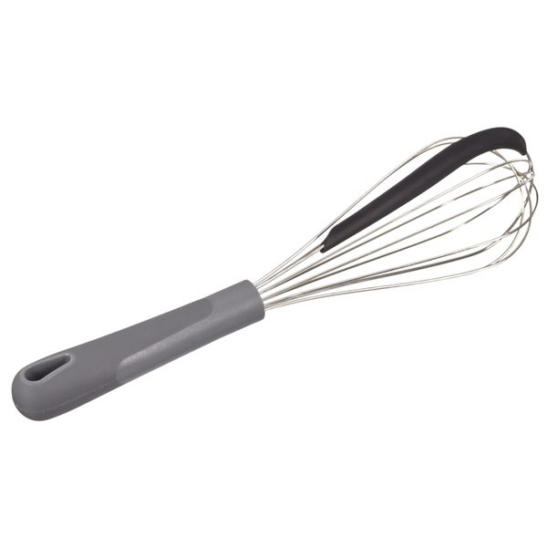 Ustensile De Pâtisserie - Lily Cook - 2 En 1 - Spatule Intégrée - Gris Et Noir