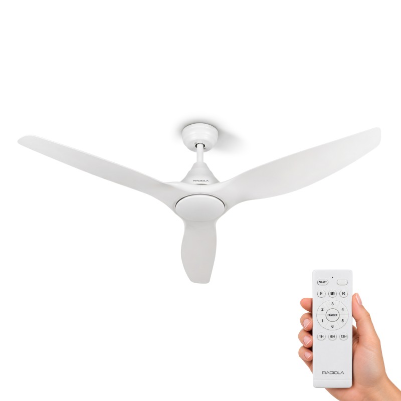 Radiola - Brasseo 132 - Blanc - Brasseur D'air Plafond - 6 Vitesses - Mode Été Et Hiver - Télécommande