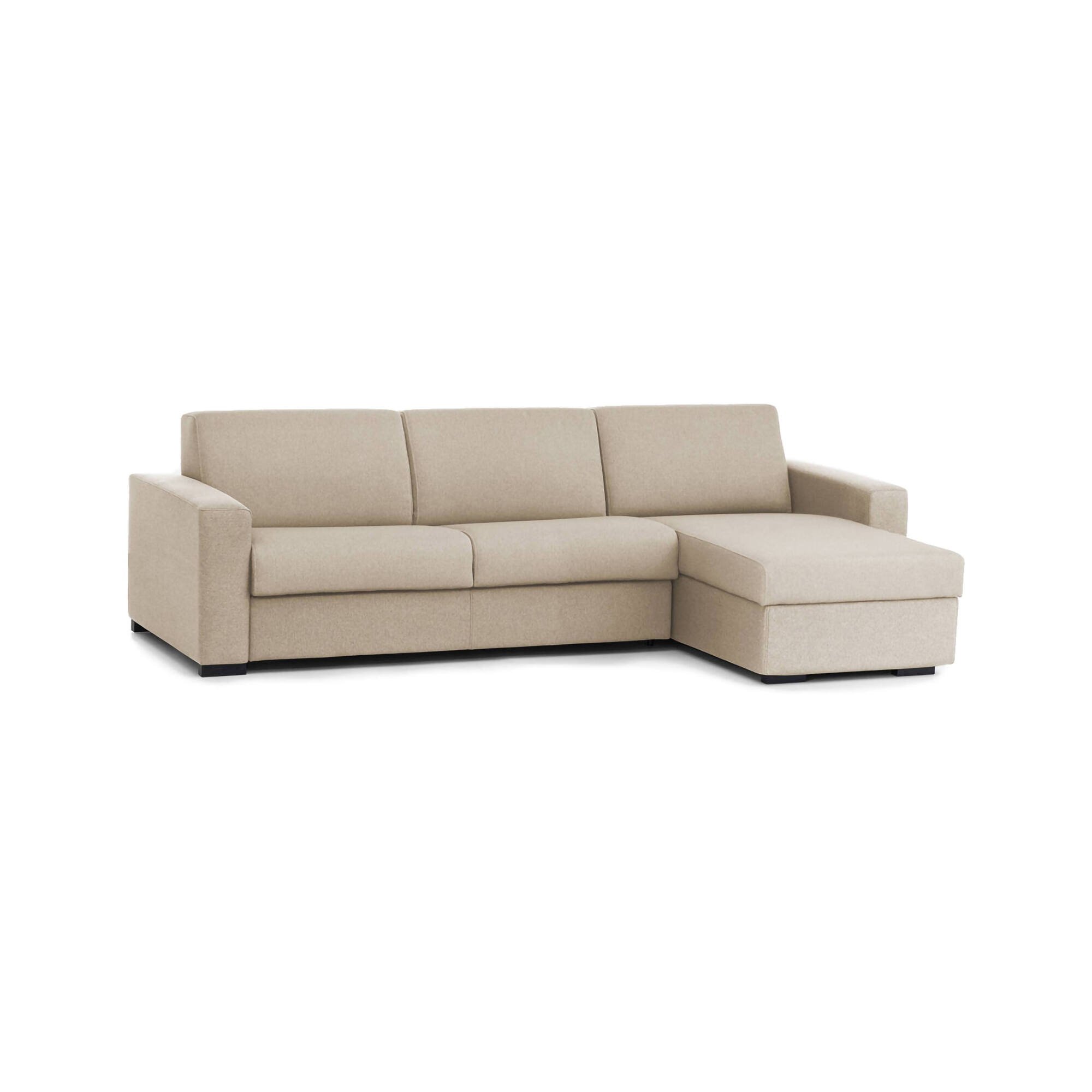 Canapé Fixe,en Tissu,beige,280x95h90 Cm