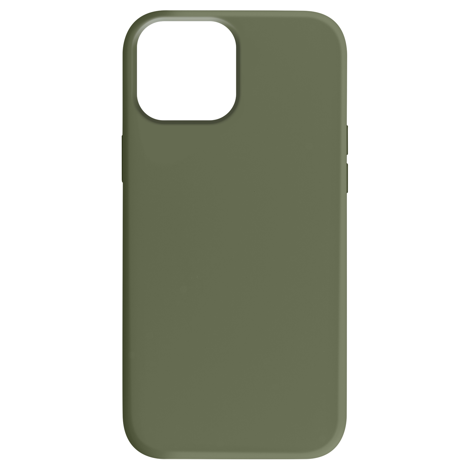 Coque Pour Iphone 15 Semi-rigide Intérieur Microfibre Bords Surélevés Kaki Moxie