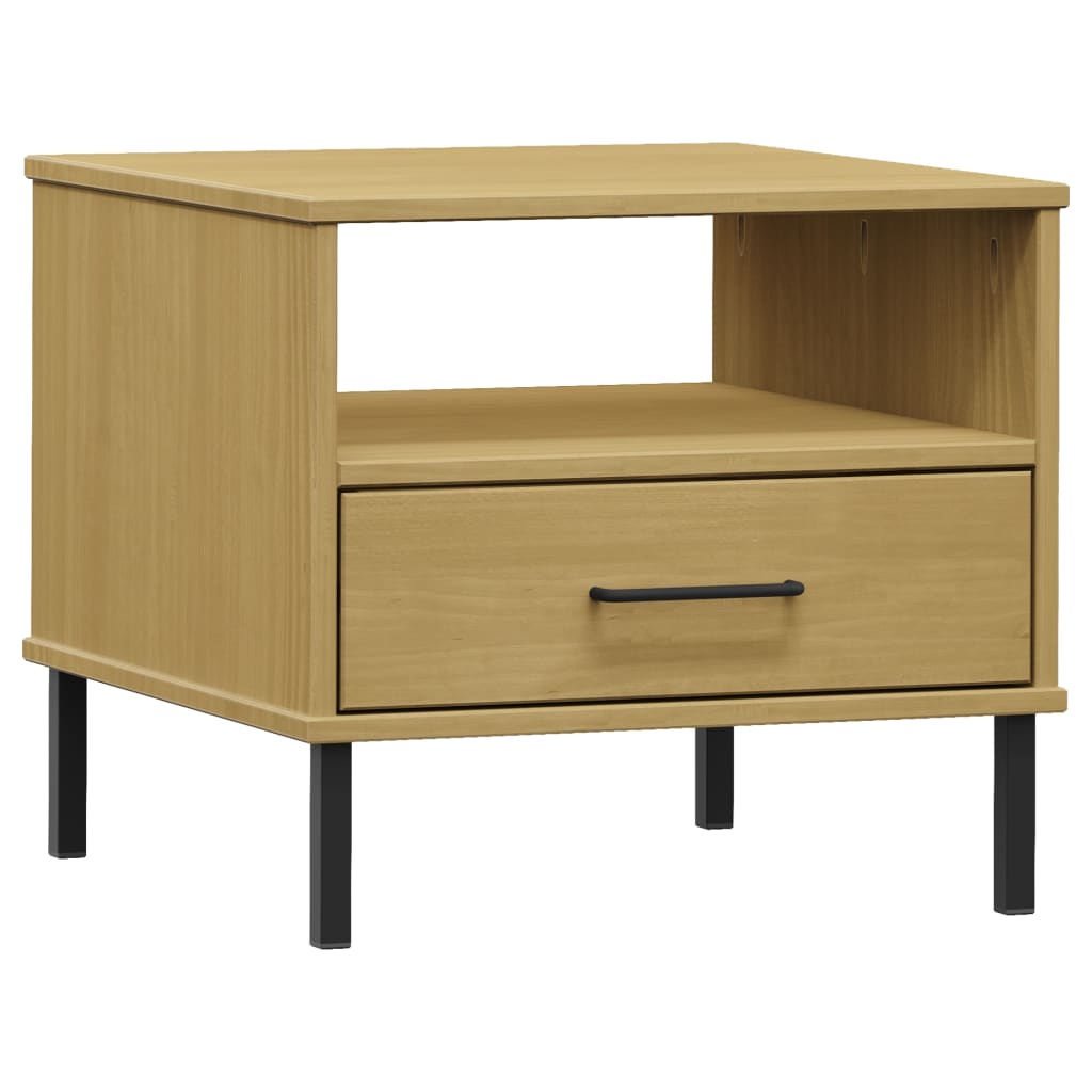 Table De Chevet Avec Tiroir Et Compartiment 50 X 50 X 45 Cm En Dec032561