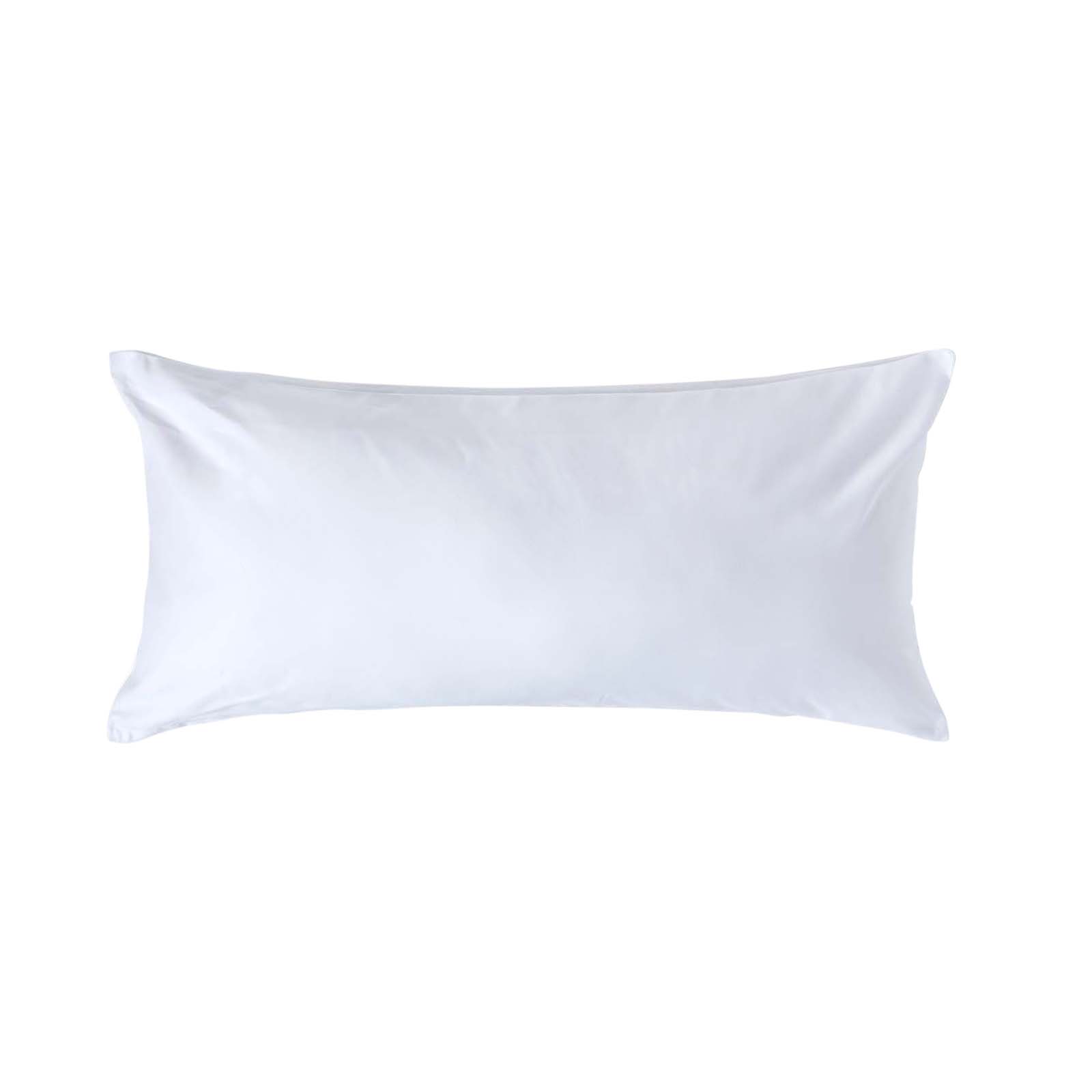 Taie D'oreiller Premium 40x80cm Blanc Coton Égyptien 1000tc Homescapes