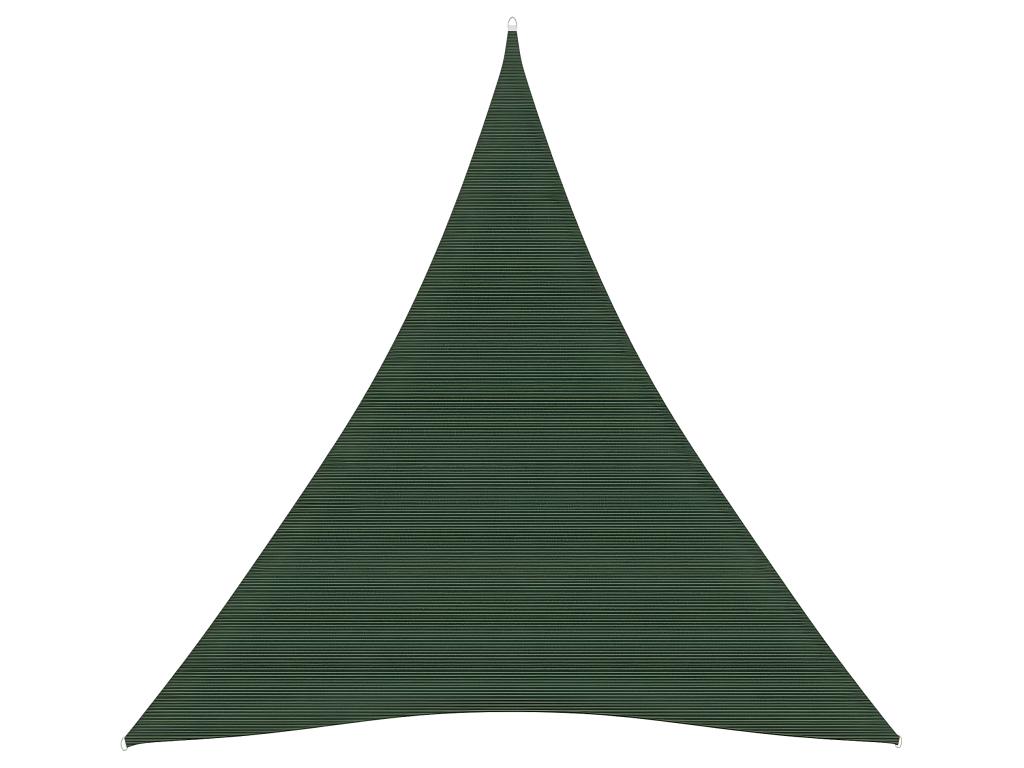 Voile Toile D'ombrage Parasol 160 G/m² 5 X 6 X 6 M Pehd Vert Foncé 02_0009441