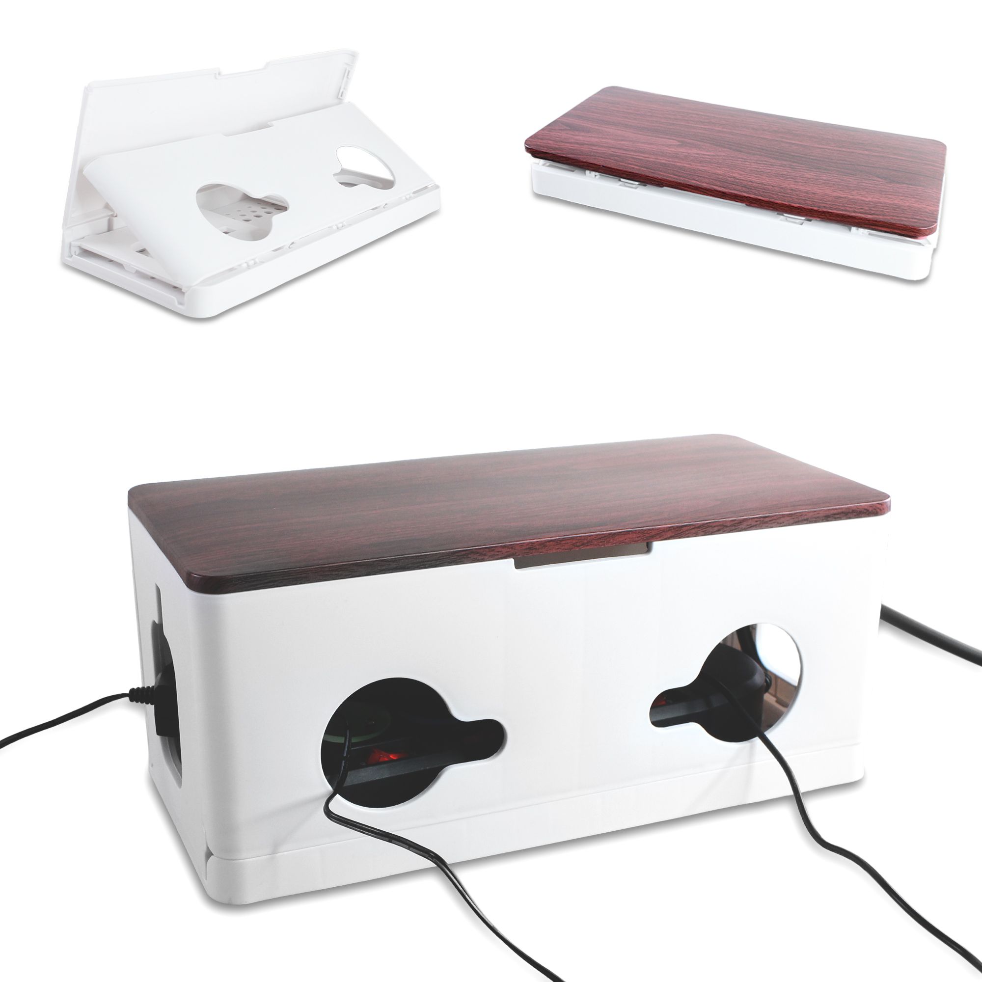 Boîte De Rangement Pour Câbles Fishtec Wood