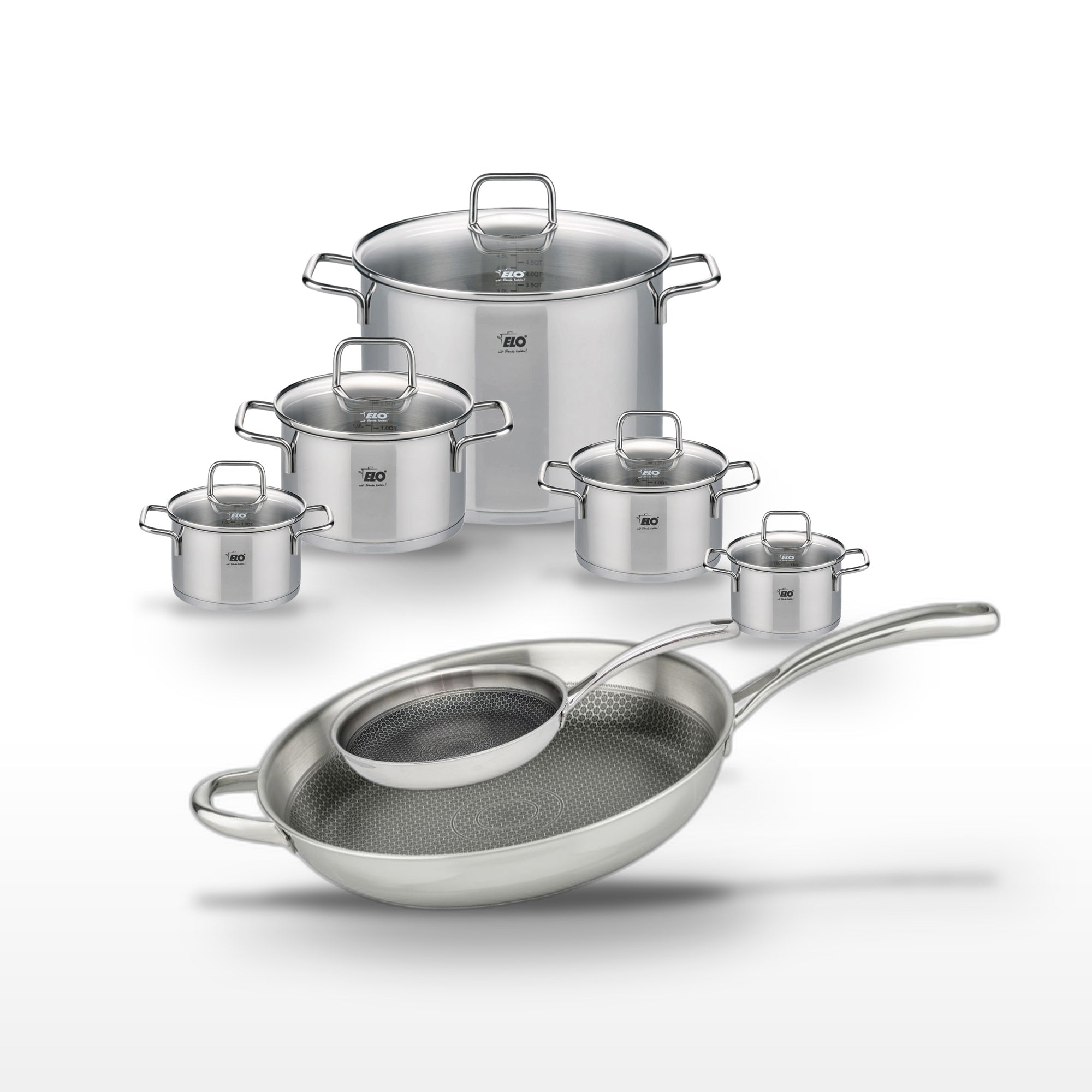 Batterie De Cuisine 1 Poêle 24cm + 5 Faitouts Relief Evolution