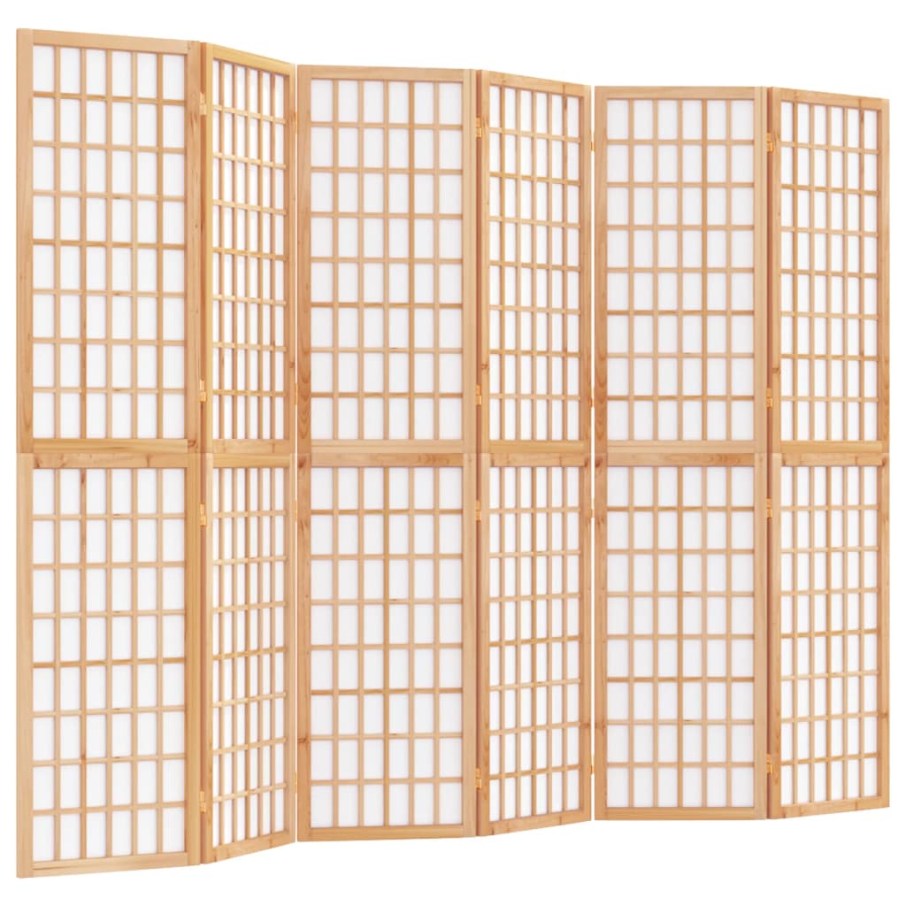 Paravent Séparateur De Pièce Cloison Pliable 6 Panneaux 240 X 170 Cm Papier De Dec031184