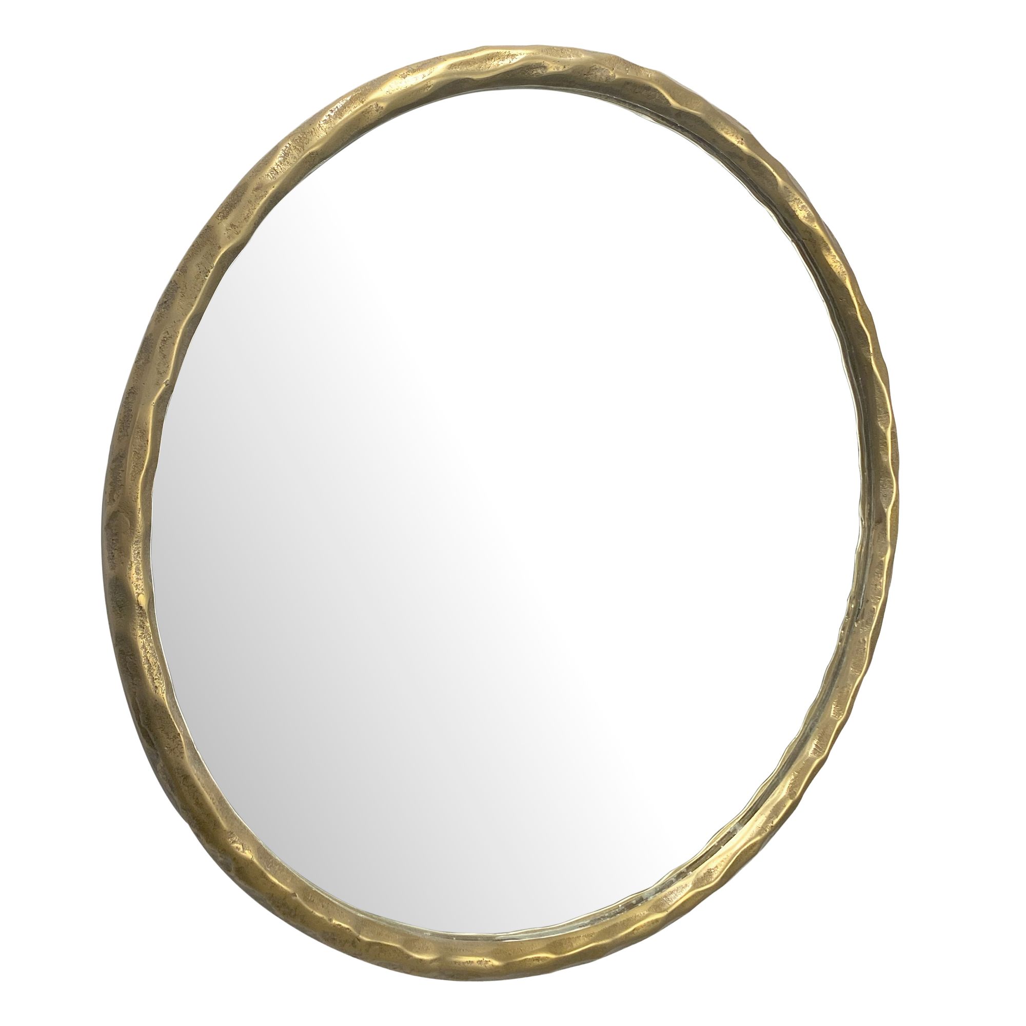 Finebuy Miroir Murale Métal 60 Cm Miroir Mur Couloir Grand Doré Rond Cadre