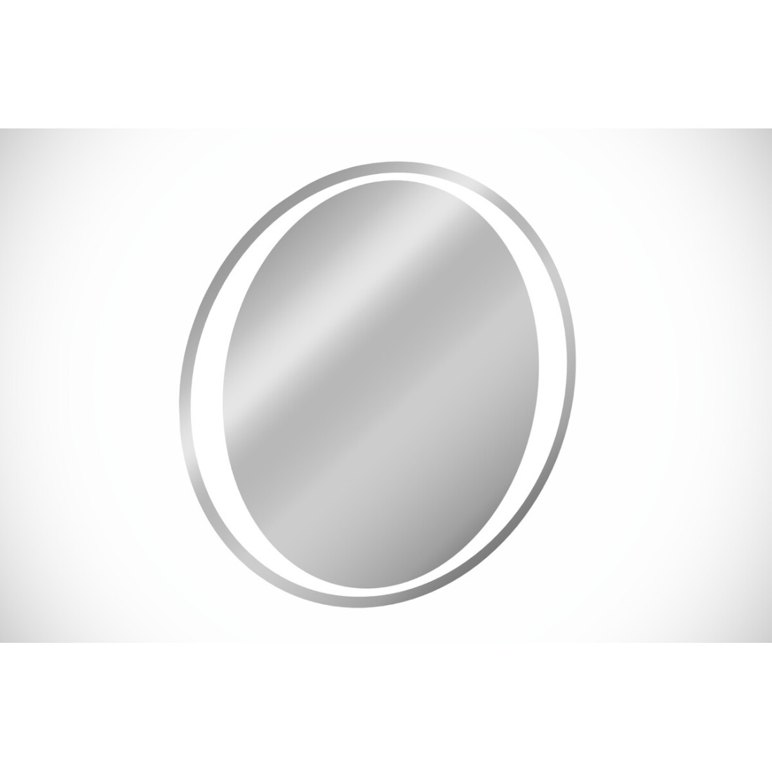 Miroir Salle De Bain Led Rond 80 Cm Rétroéclairage Blanc Design