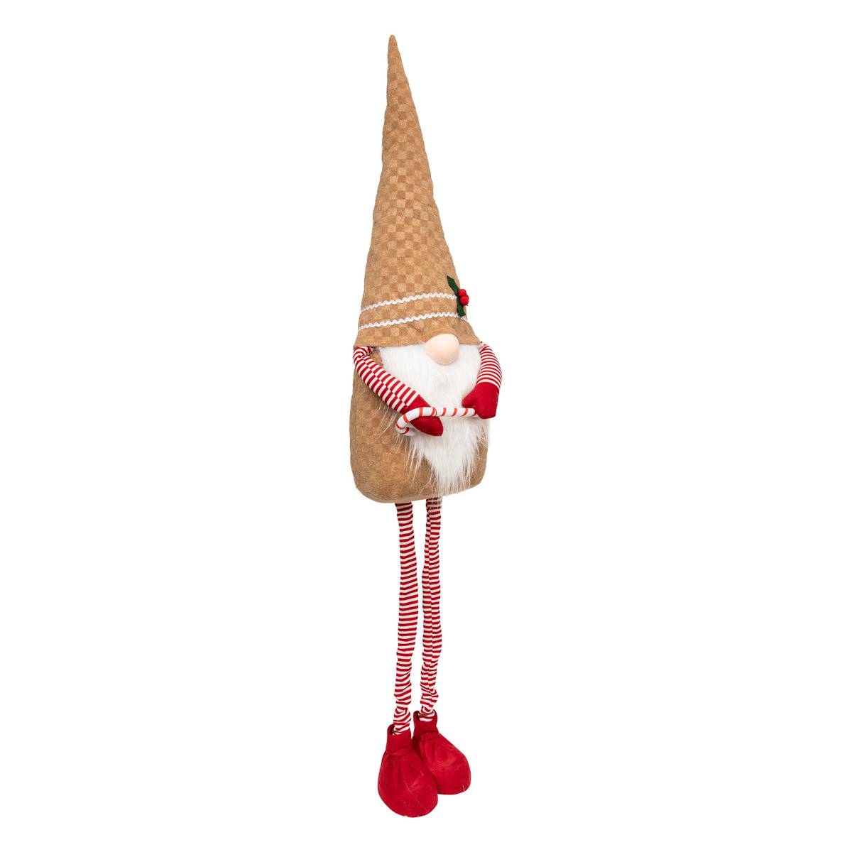 Gnome De Noël Pain D'épices Télescopique H. 150 Cm - Feeric Lights & Christmas
