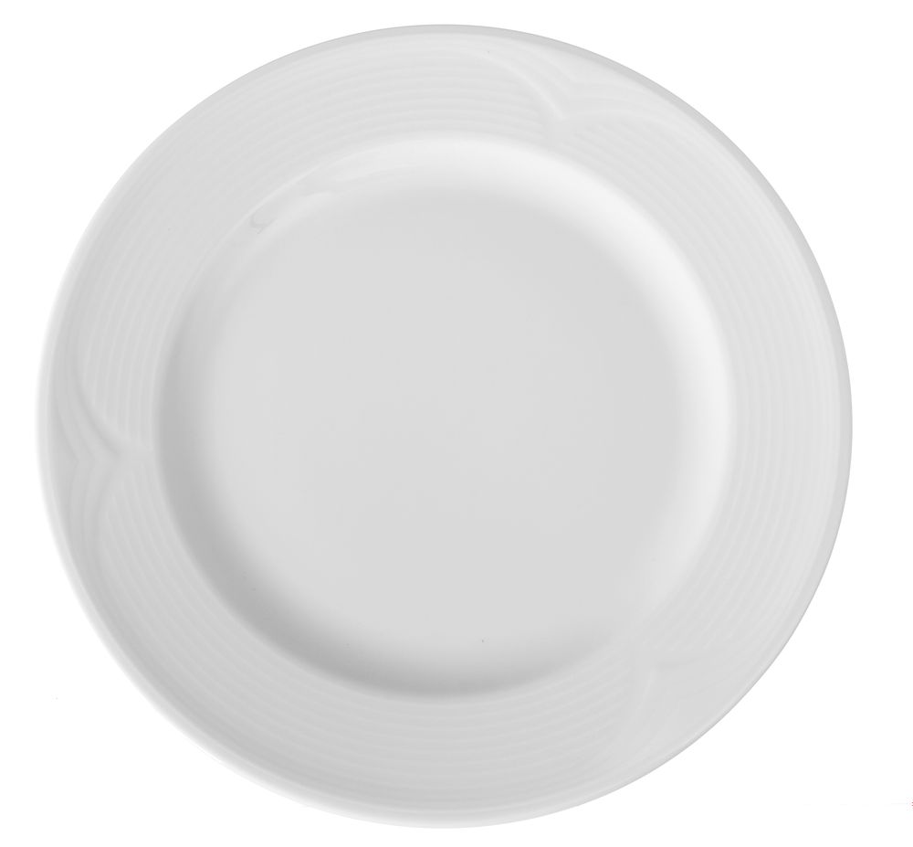 Assiette Plate Porcelaine Blanche Classique Ø 300 Mm - Lot De 6 - Hendi
