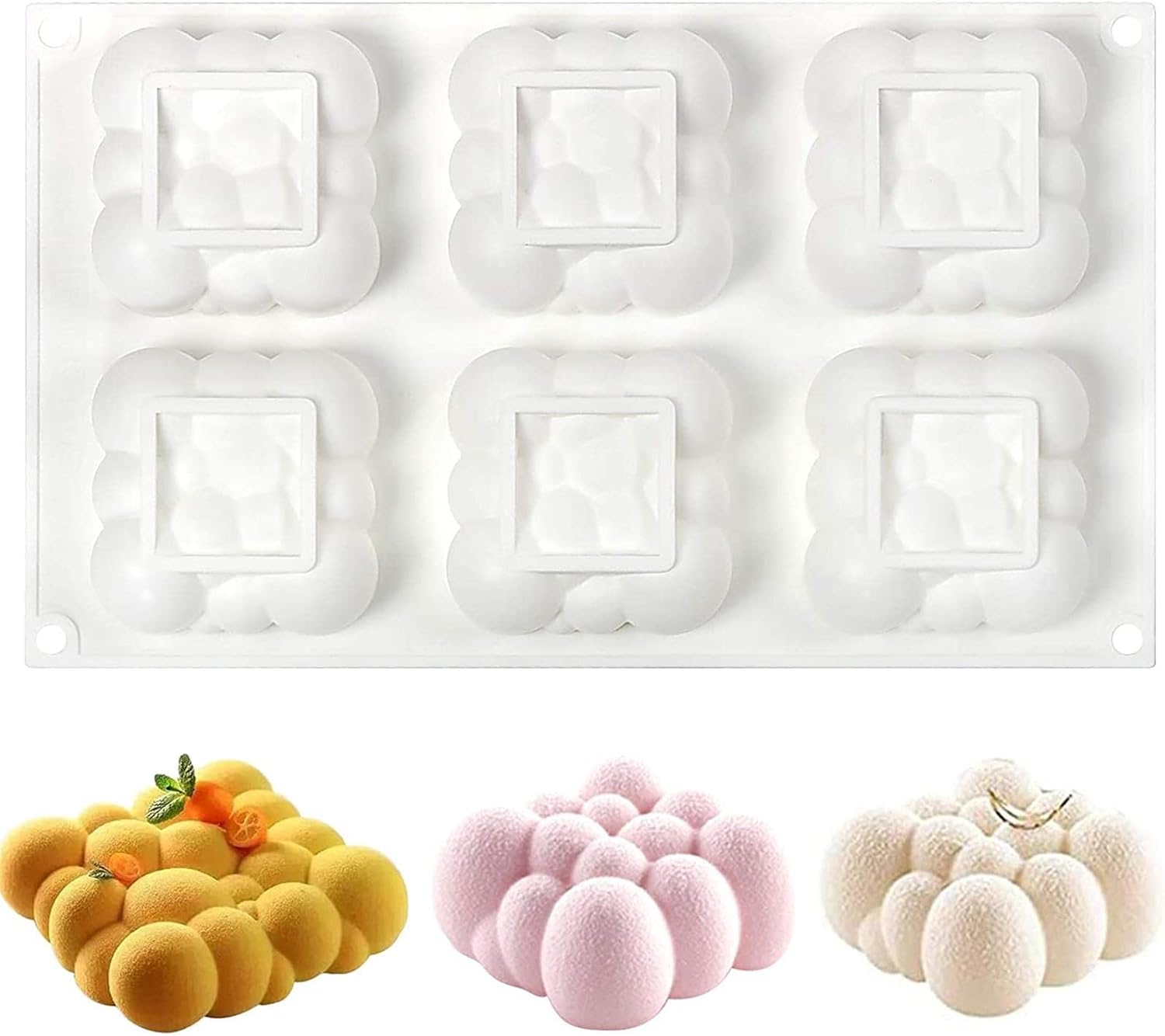Moule En Silicone 3d Bubbles Clouds