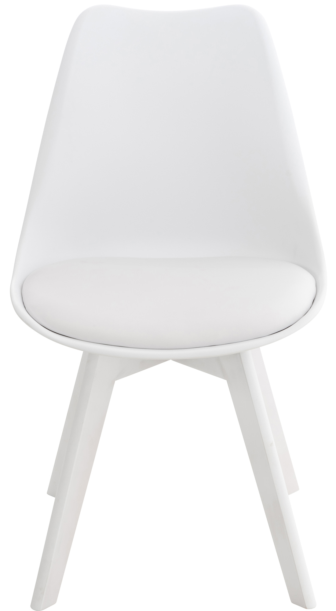 Lot De 4 Chaises Linares En Plastique Blanc/blanc