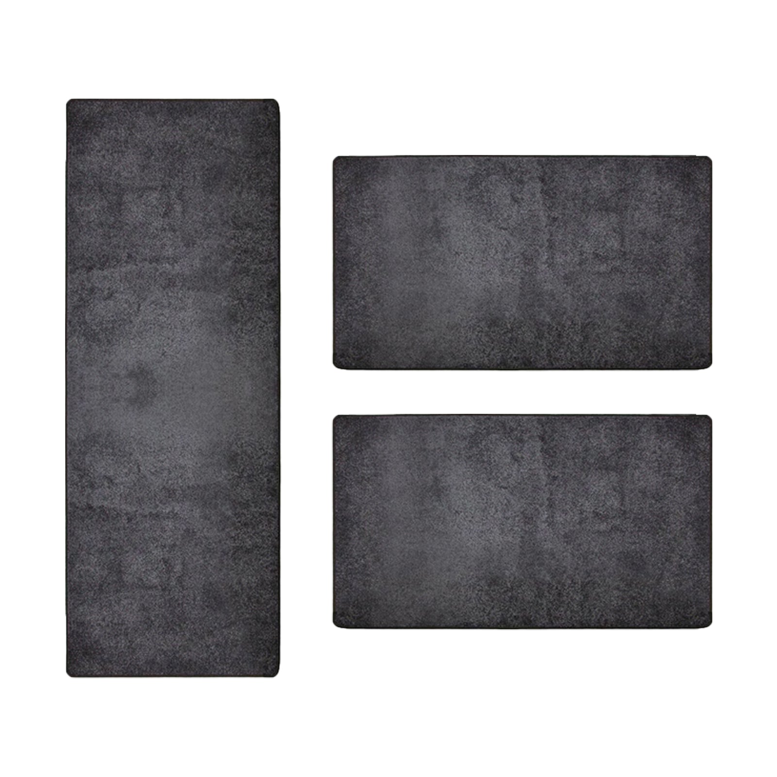 Descente De Lit Sundae Gris Anthracite 77 1 Tapis 67 X 330 Cm + 2 Tapis 67 X 130 Cm - Floordirekt