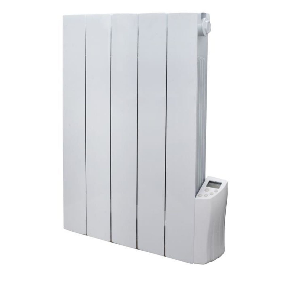 Radiateur Électrique Inertie Fluide 900 W Blanc Warm Tech Avec Programmateur 7 Jours Lcd 230 V