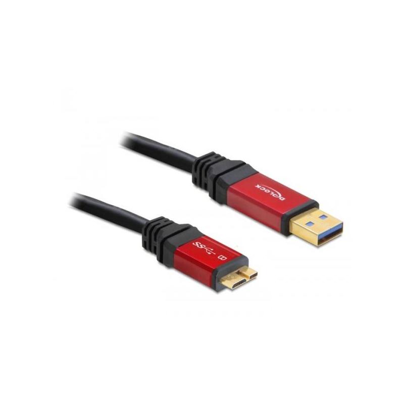 Cable Usb 3.0 Type A Male Vers Usb 3.0 Type Micro B Male 3 M Premium Delock