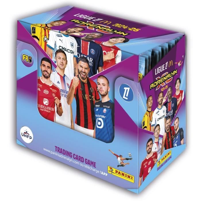 Boîte De 50 Pochettes - Panini - Adrenalyn Xl Ligue 1 Mcdonald's 2024-2025 - 300 Cartes