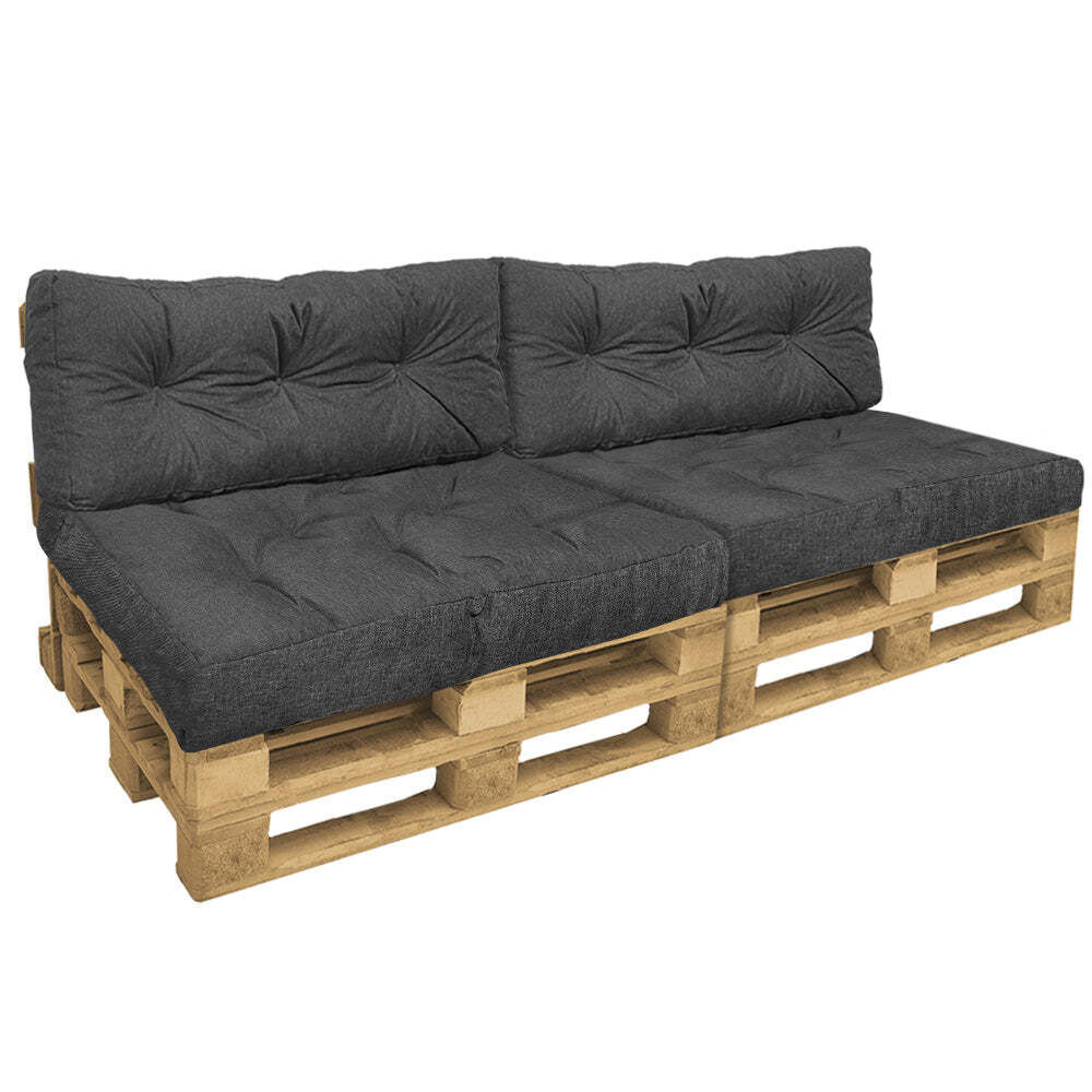 Vounot Lot De 4 Coussins Pour Palettes En Bois Gris