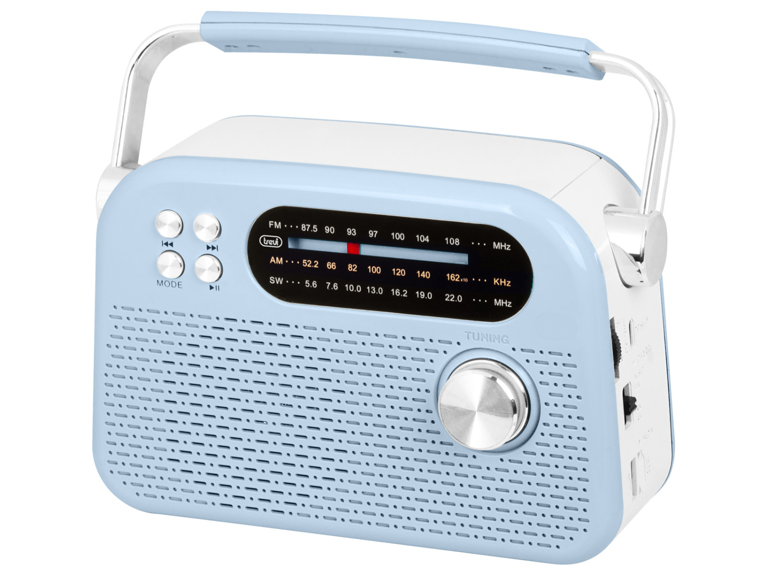 Trevi Radio Wireless Portatile Multibanda Usb Micro Sd Rda 70 Br Blu