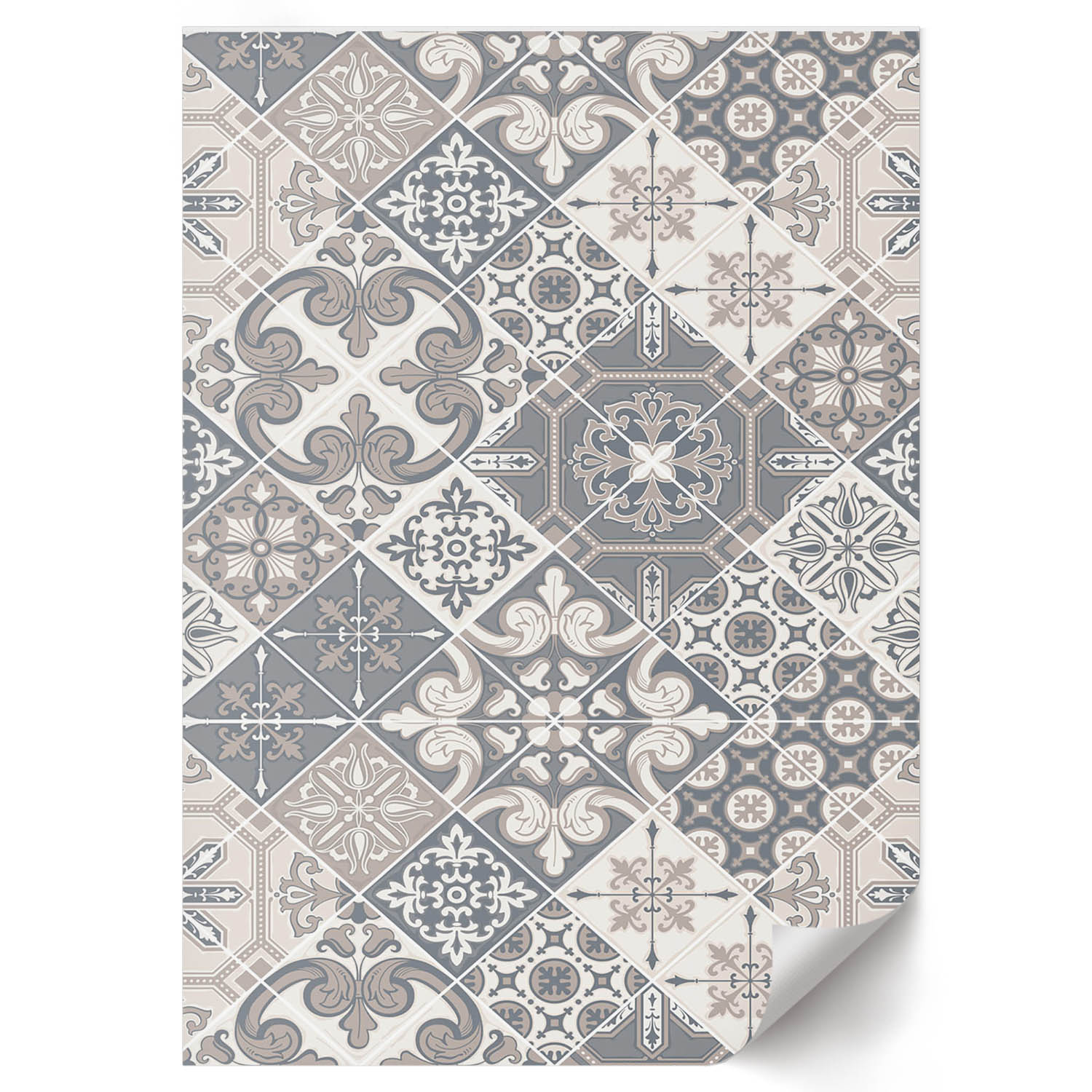 Tapis Vinyl Universel Beige Pour Salon 120x180 Cm