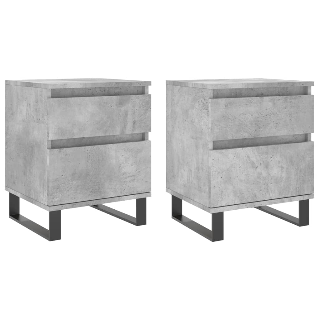 Lot De 2 Tables De Chevet Avec Tiroir Et Compartiment Avec Porte 40 X Dec035374